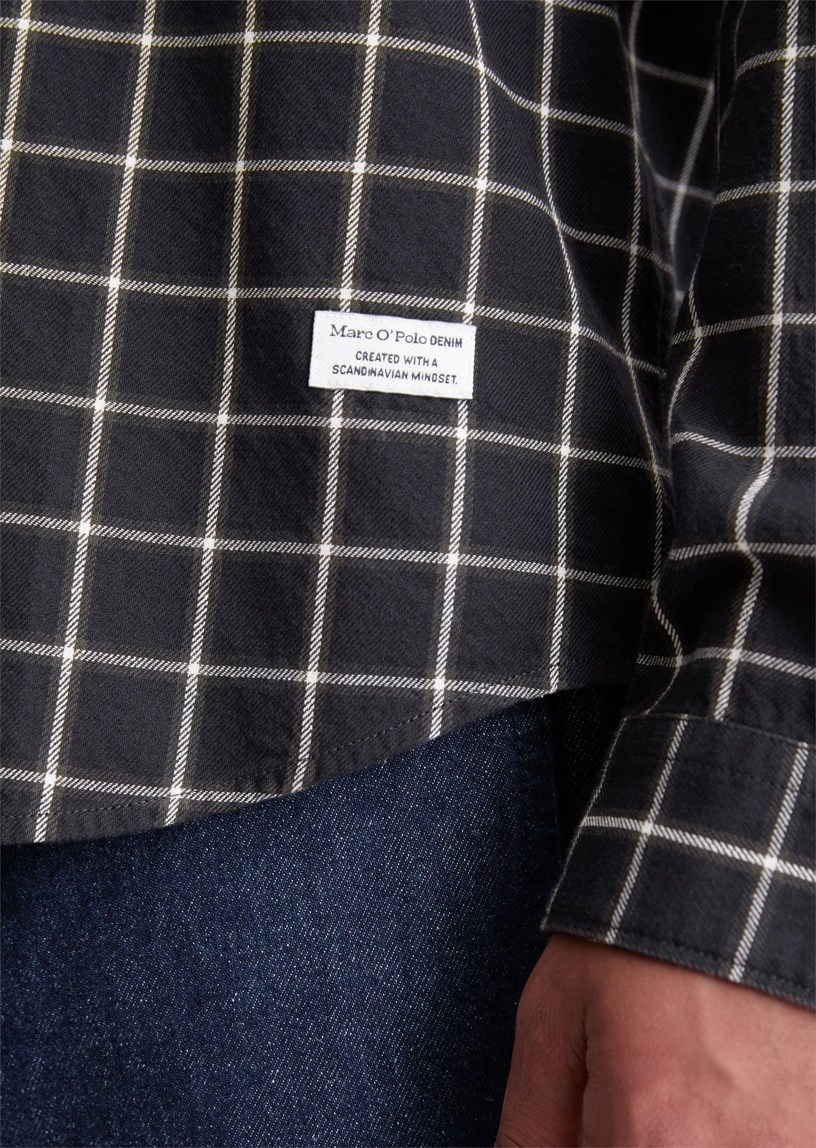 Marc O'Polo DENIM Langarmhemd »aus reiner Bio-Baumwolle«