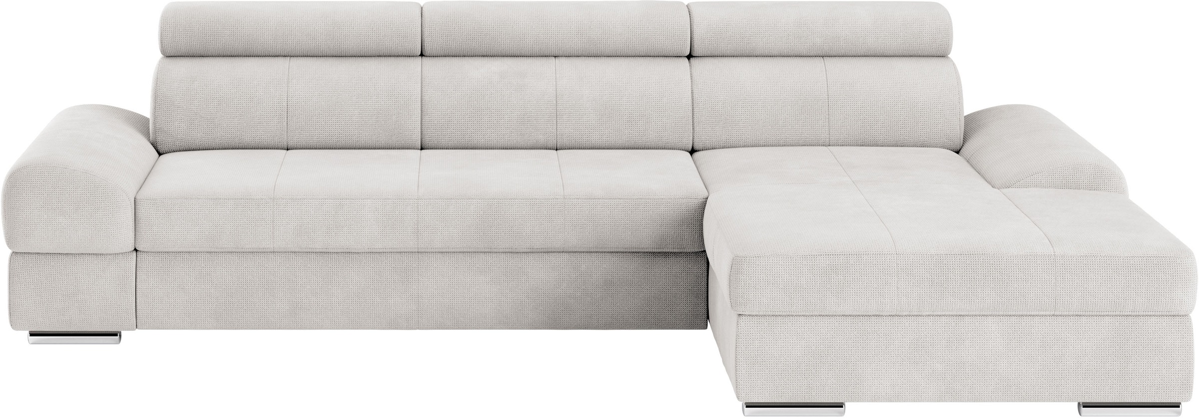 sit&more Ecksofa »Broadway L-Form«, inklusive Kopfteilverstellung, wahlweise mit Bettfunktion