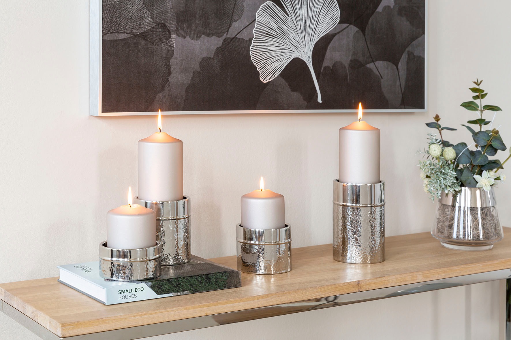 Fink Kerzenhalter "Stumpenkerzenhalter NASSAU" Leuchter für Stumpenkerzen b günstig online kaufen