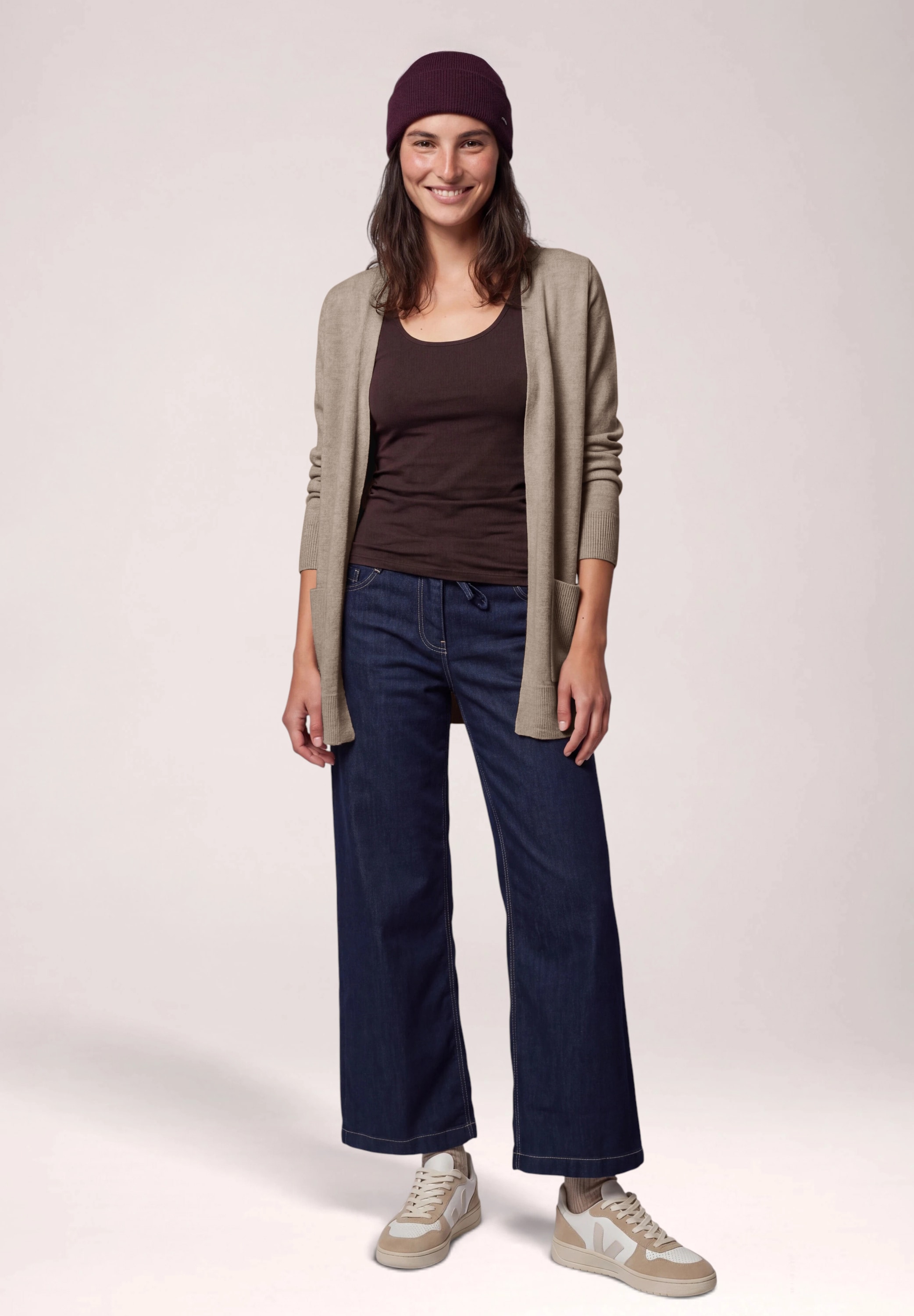 Cecil Cardigan aus softem Materialmix
