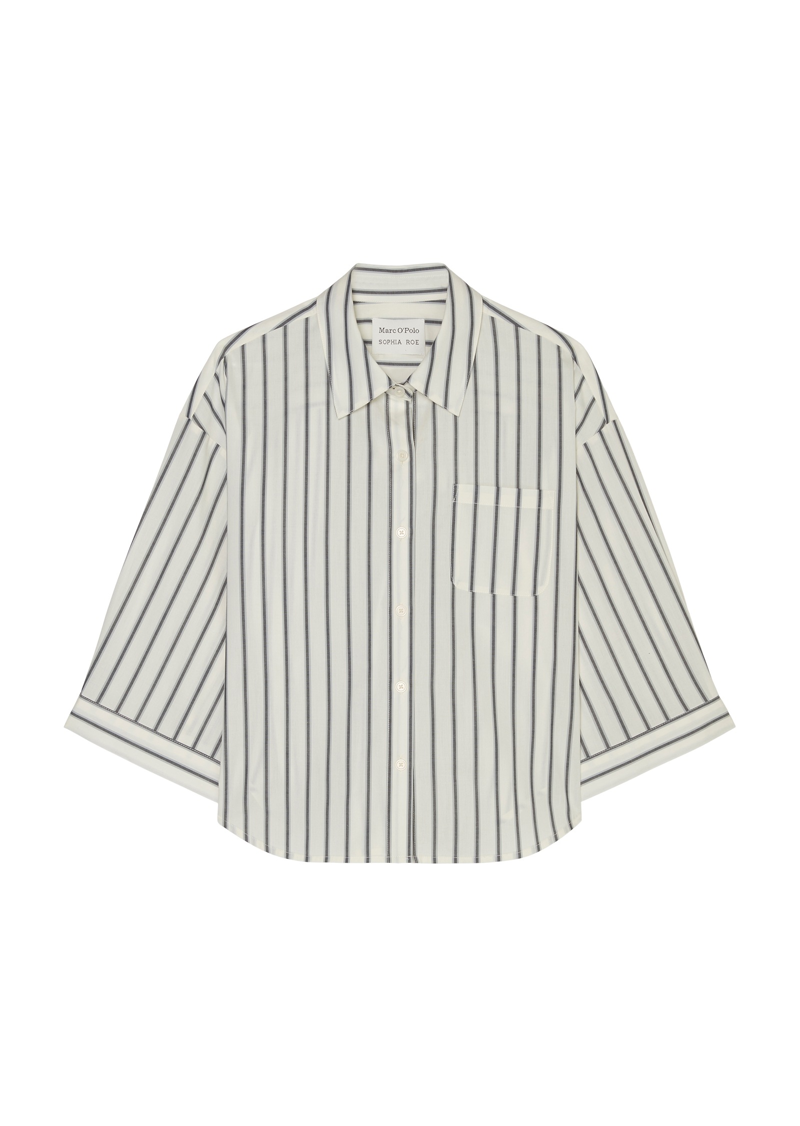 Marc OPolo Hemdbluse "Mix & Match Poplin", Hemdbluse mit extra breiten Ärme günstig online kaufen