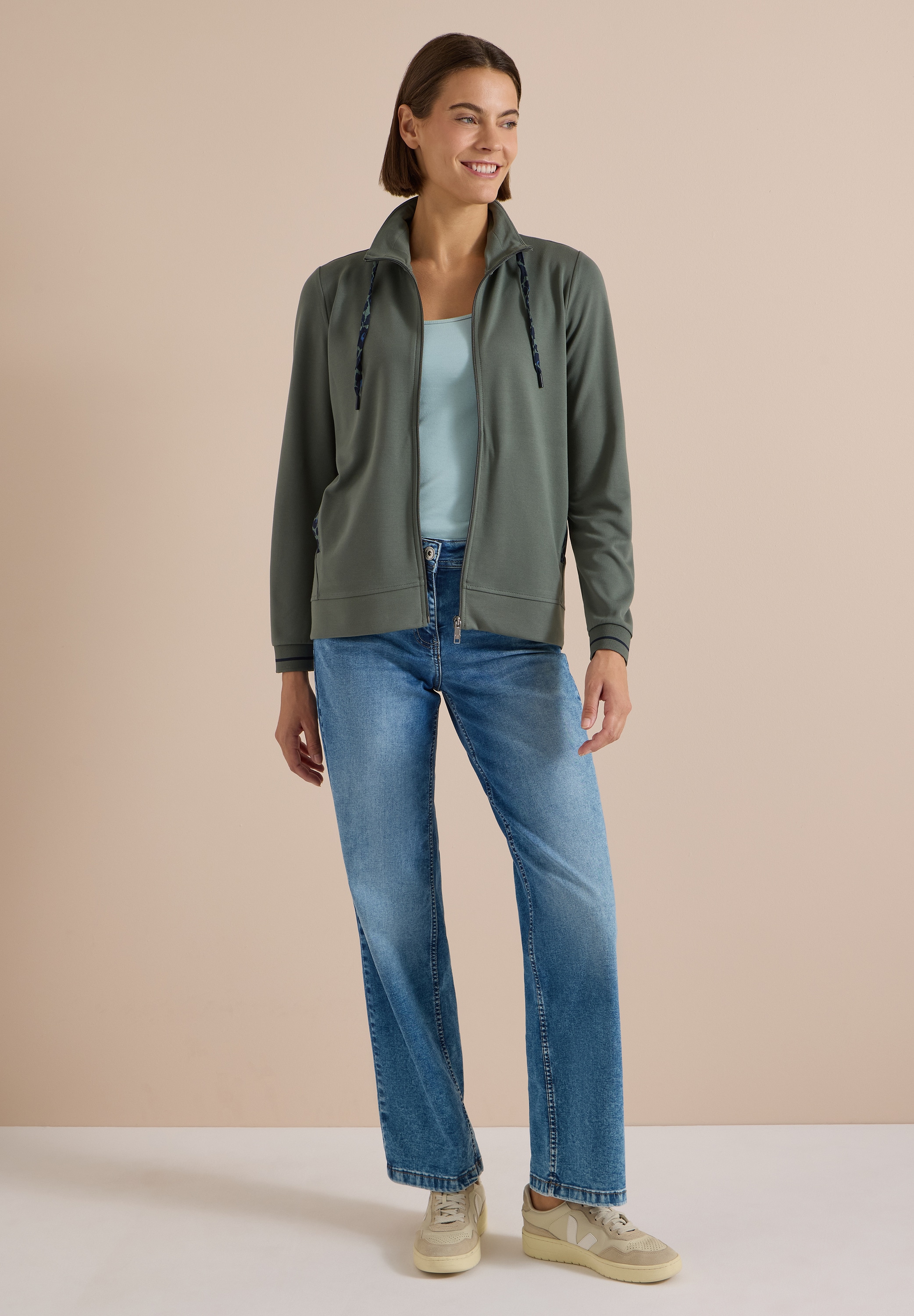 Cecil Cardigan mit Stehkragen
