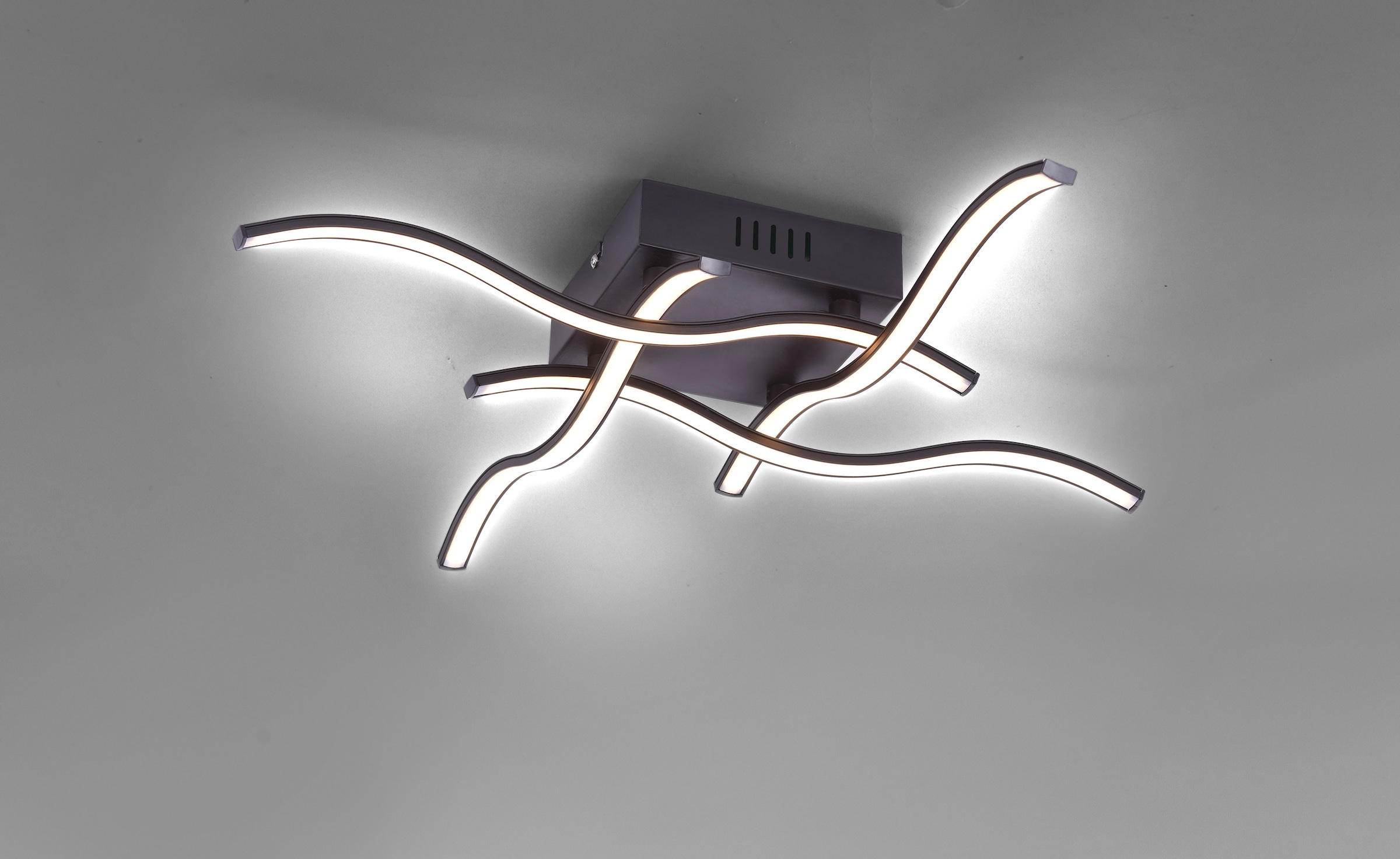 JUST LIGHT LED Deckenleuchte »WAVE«, 4 flammig, Leuchtmittel LED-Board | LED fest integriert, LED Deckenlampe