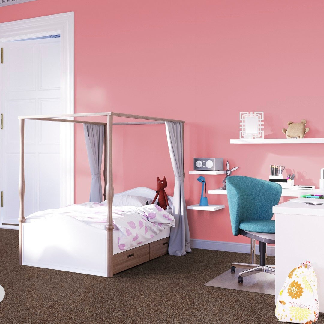 Bodenmeister Teppichboden »Baltic, Schlinge - meliert, Made in Belgium«, rechteckig, 5 mm Höhe, Wohnzimmer, Schlafzimmer, Kinderzimmer, Breite 400/500 cm