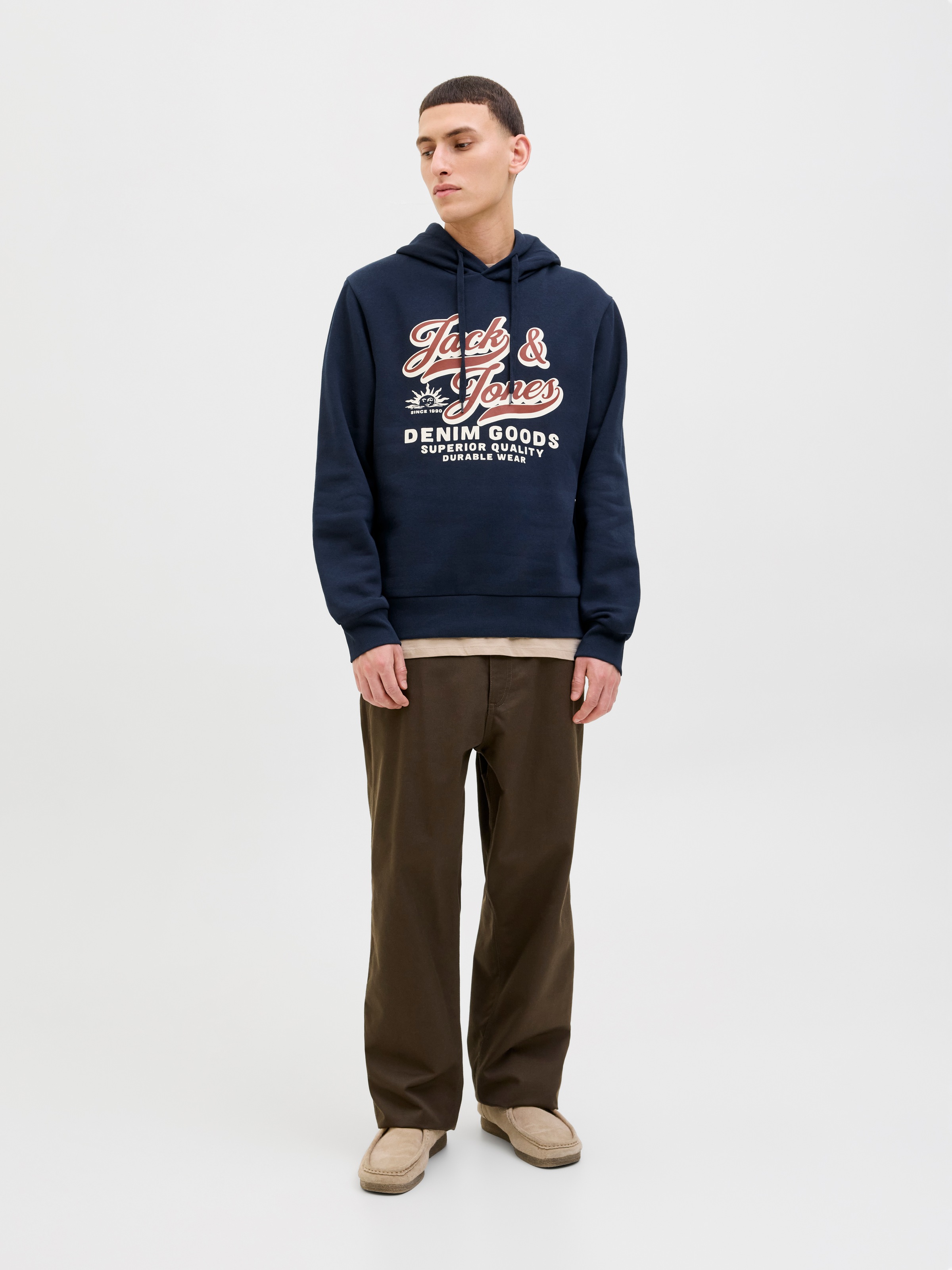 Jack & Jones Sweat à Capuche Logo 2 Col Sky Captain S Homme 4