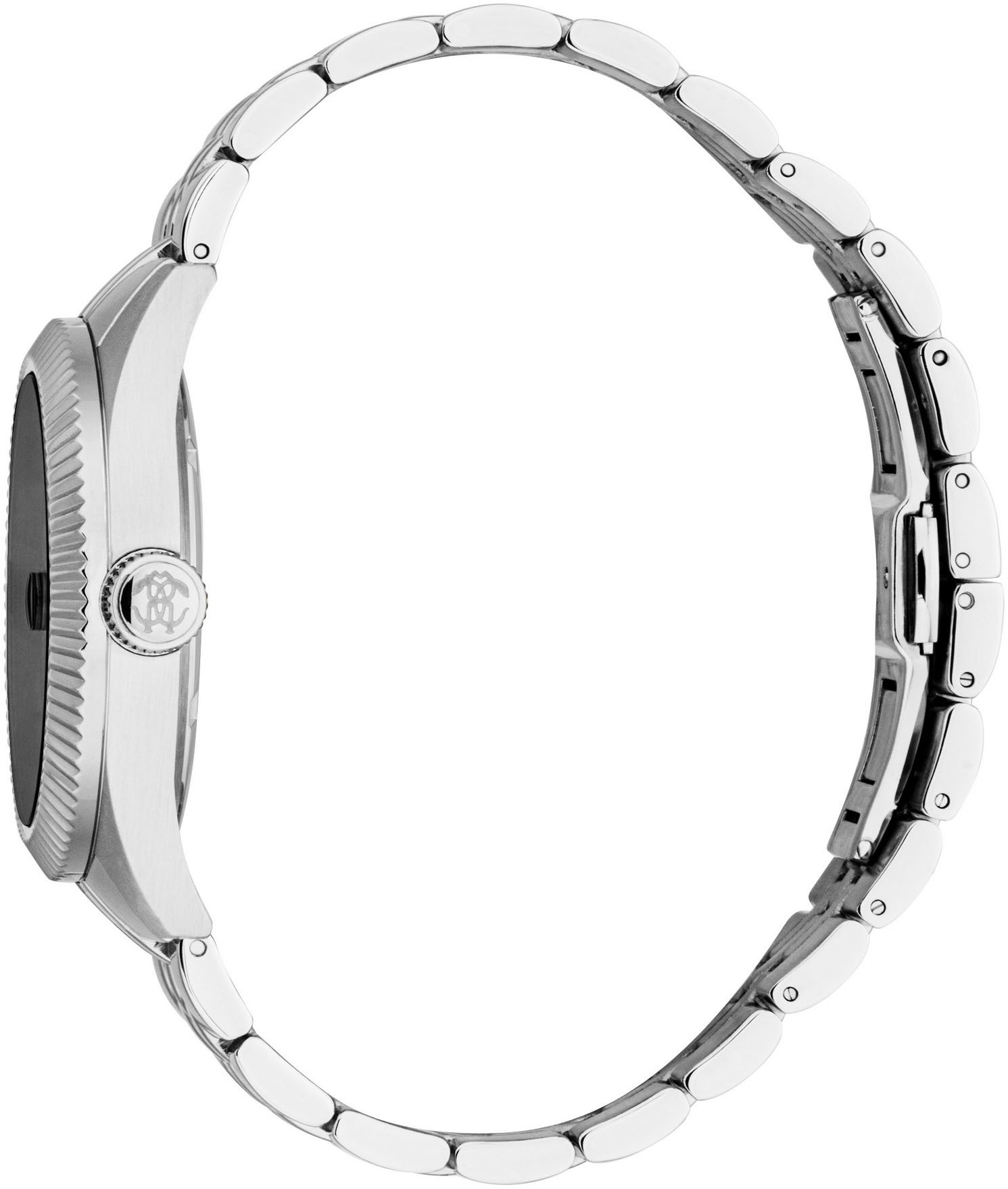 roberto cavalli Quarzuhr »Uomo Classico III«, Armbanduhr, Herrenuhr, Edelstahlarmband, analog, Tag