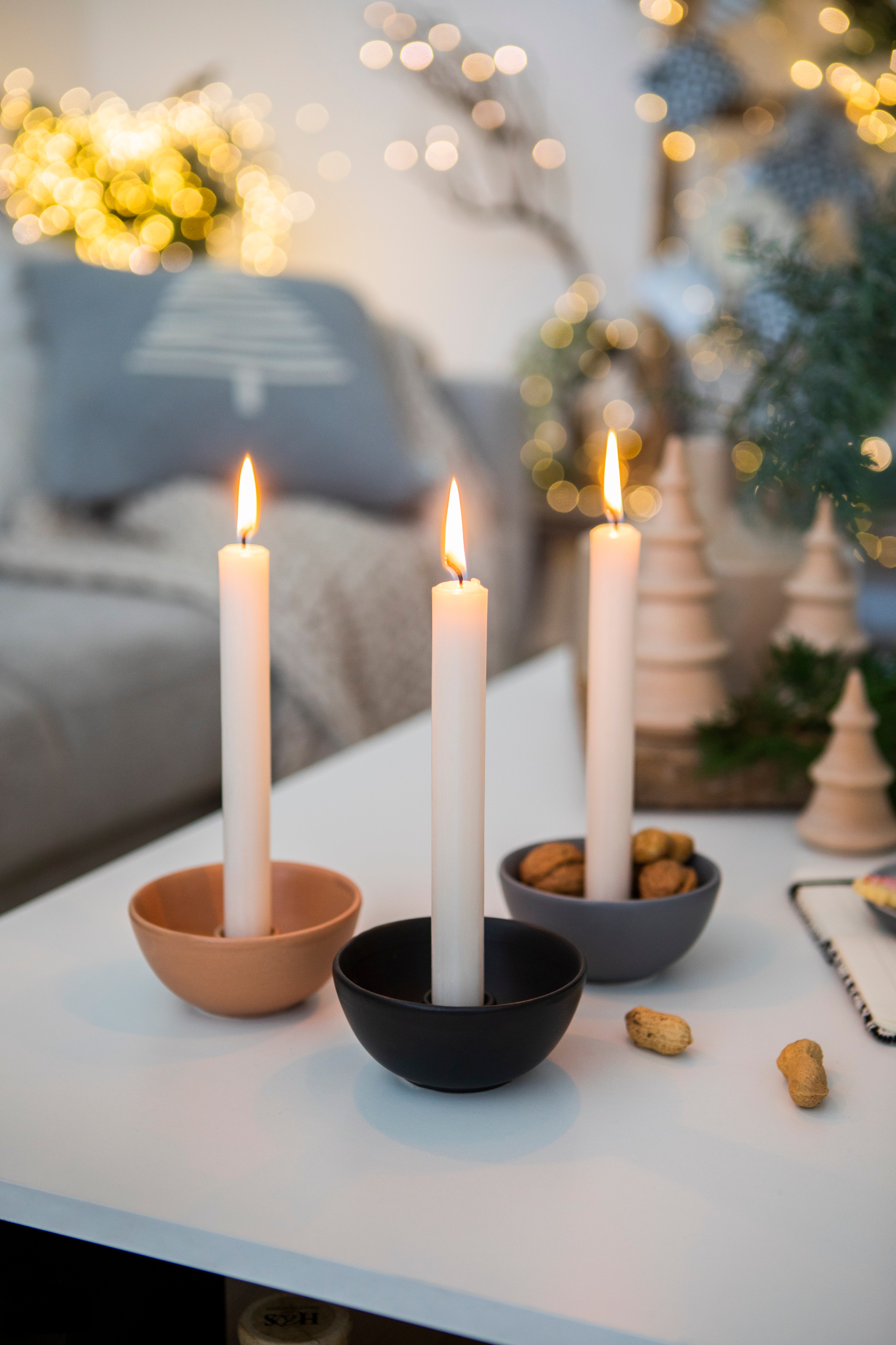 BOLTZE Kerzenleuchter »Franyo«, (Set, 3 St.), bestellen Stein BAUR | aus