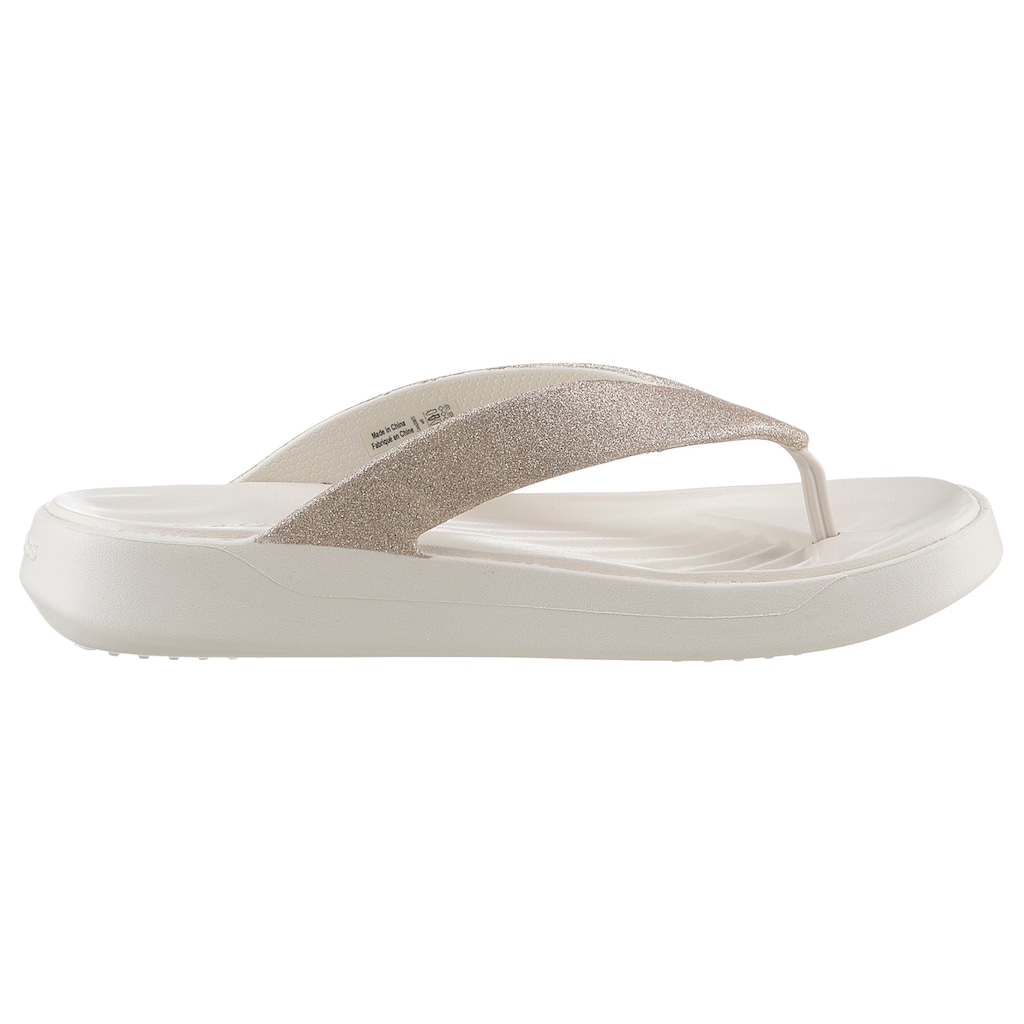 Crocs Zehentrenner »Getaway Glitter Flip«, Plateau, Sommerschuh, Schlappen mit Plateausohle