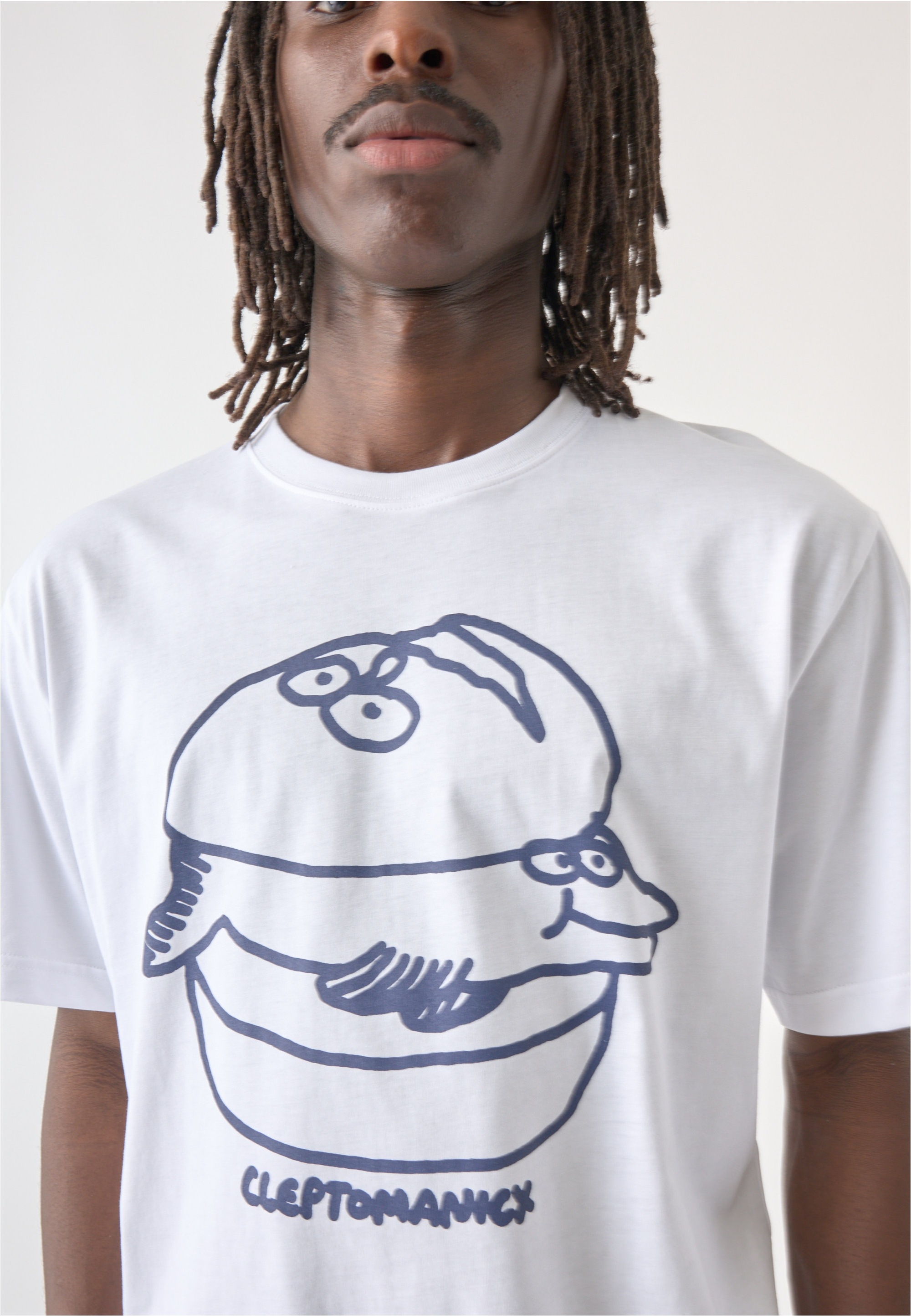 Cleptomanicx T-Shirt »Fischburger« mit tollem Frontprint