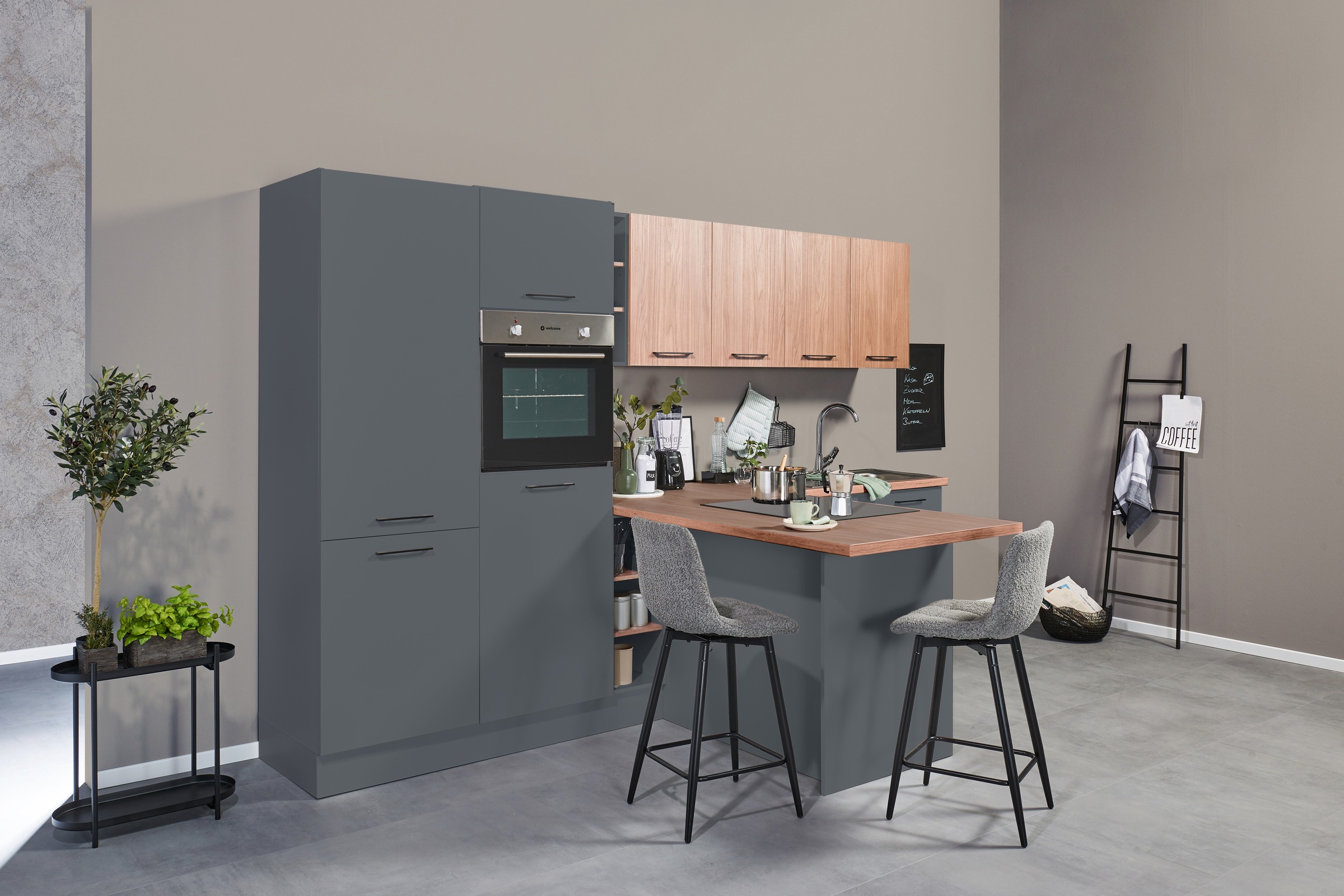 BASIC by Balculina Küchenzeile "Girona B/H/T 325x211x200 cm" Breite 325cm, günstig online kaufen