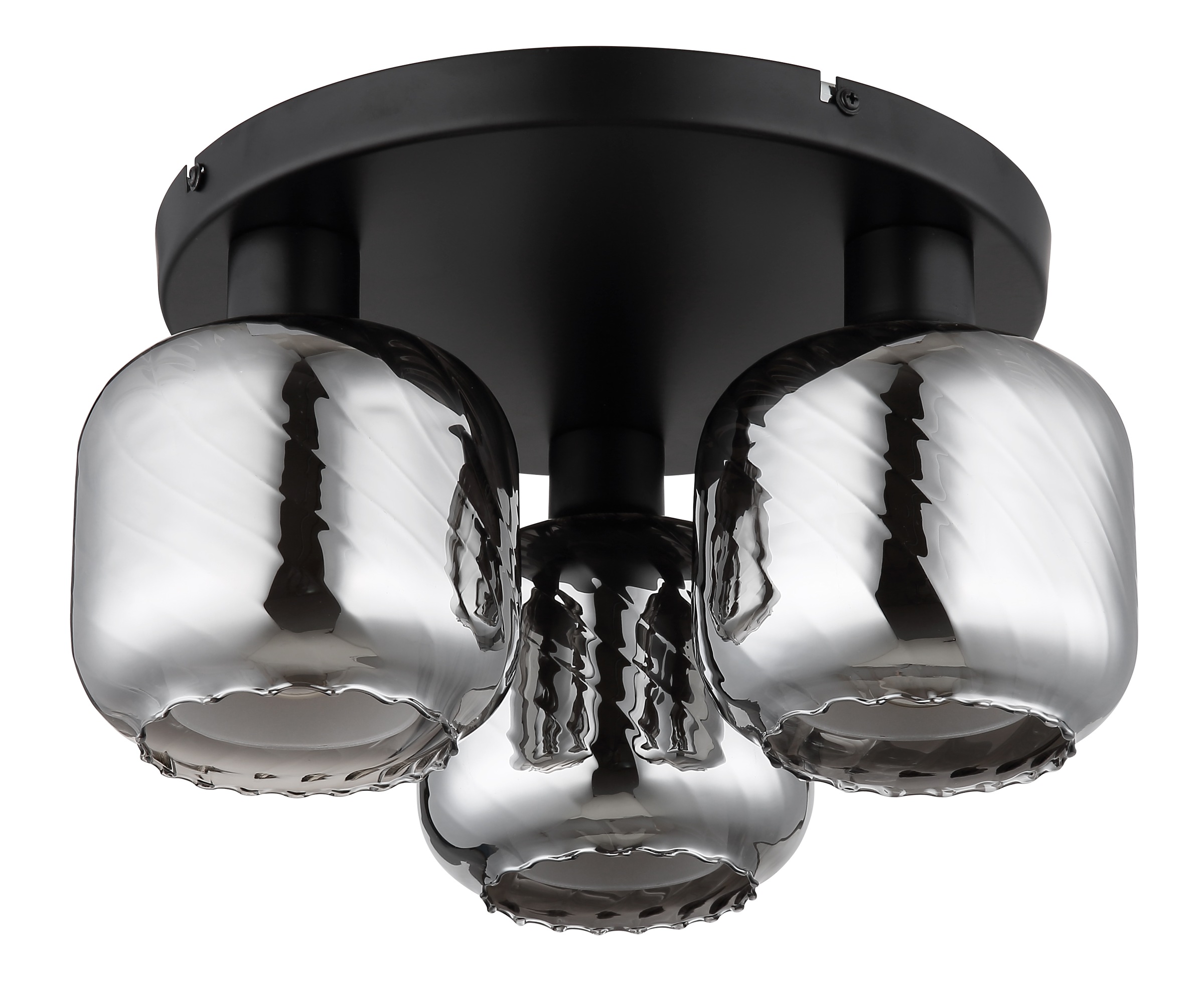 GLOBO LIGHTING Deckenleuchte »XIA« E27 1 Stk. Deckenlampe/Metall/Glas rauchfarben/Wohnzimmer/Flur