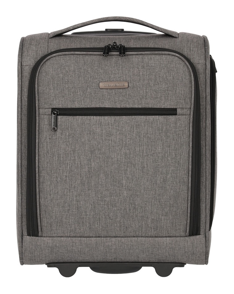 travelite 1100000002199 "CABIN Bordtrolley Underseat Handgepäck Koffer" 28 l 2 Rollen 43 cm, Aufsteckfunktion – ideal als Unter-Sitz-Bordgepäck