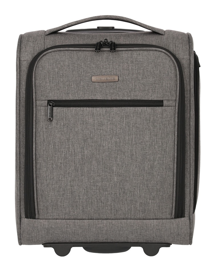 TRAVELITE Weichgepäck-Trolley "CABIN Bordtrolley Underseat, 43 cm", grau, Polyester, unifarben, Basic, Koffer, Handgepäck-Koffer Reisekoffer mit