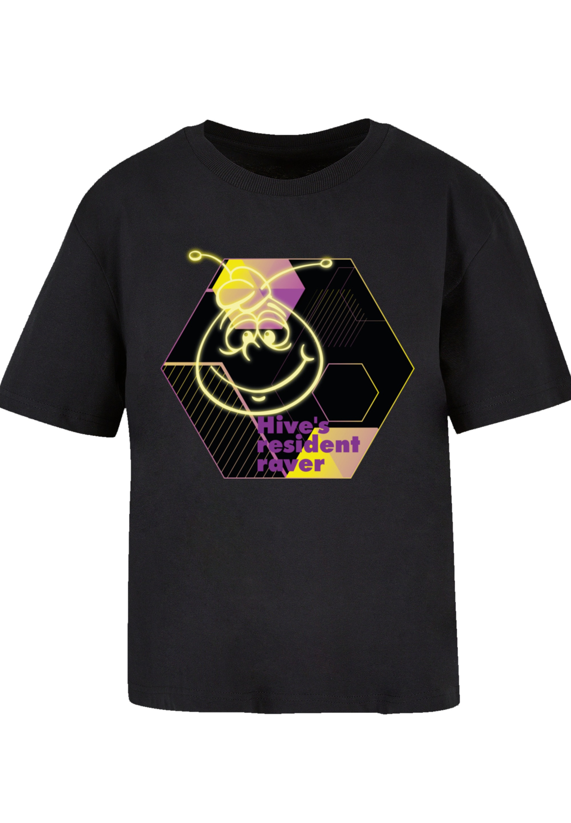 F4NT4STIC T-Shirt »Die Biene Maja Hives Resident Raver«, Retro, Heroes of Childhood, TV Serie
