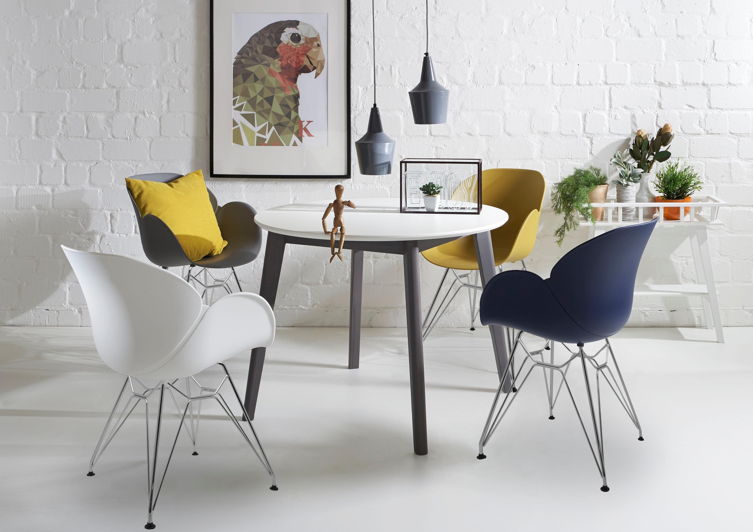 NIEHOFF SITZMÖBEL Schalenstuhl "SUSHI" (Set) 4 Stk. 4er set mit Trapezgeste günstig online kaufen