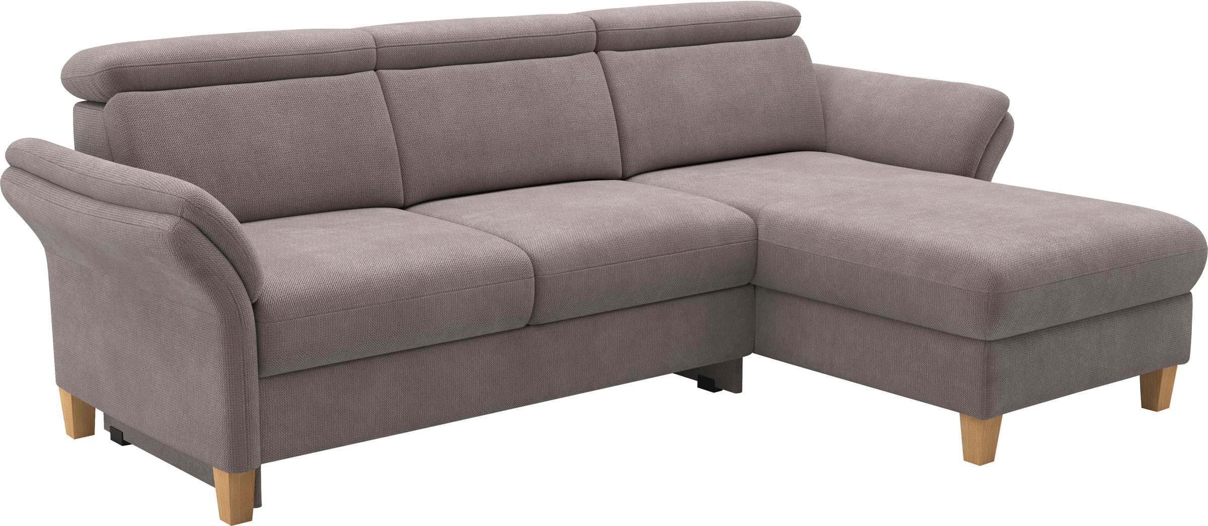 Thumbnail - Home affaire Ecksofa "Glendale, L-Form" inkl. Kopfteilverstellung, wahlweise mit Vorziehsitz und Bettkasten