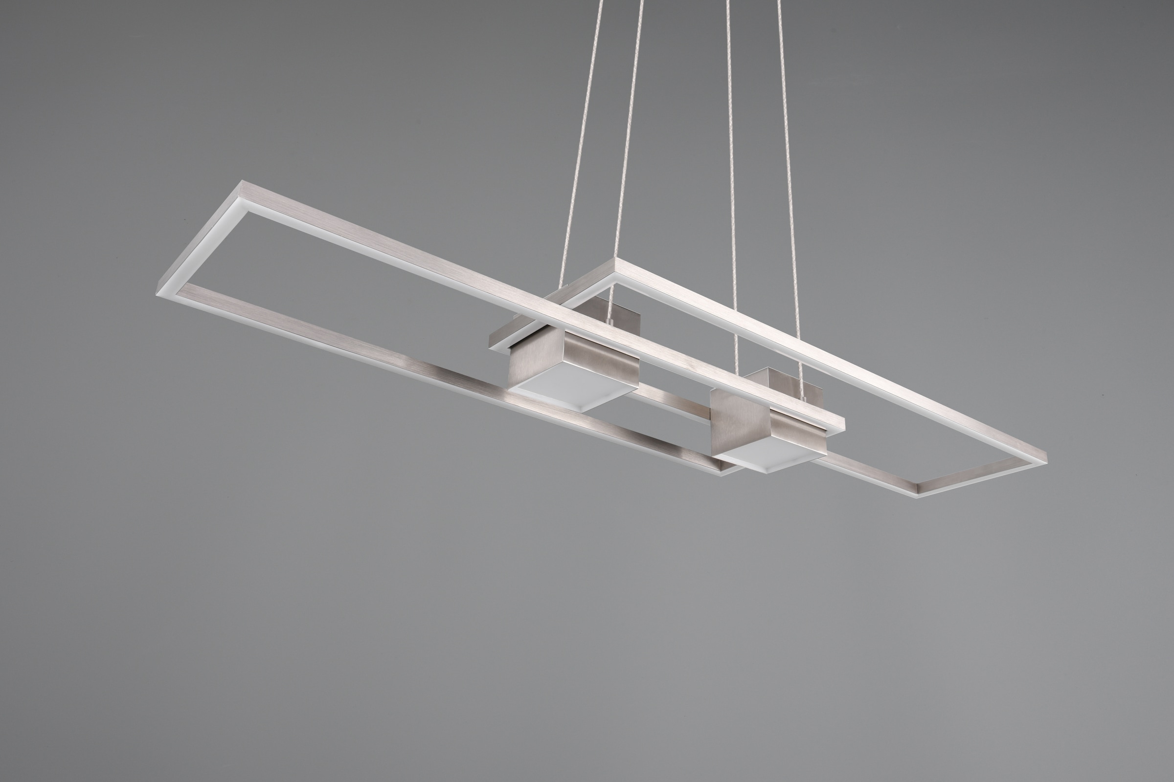 TRIO Leuchten LED Pendelleuchte »ALBANY, LED Hängelampe Wohnzimmer mit Fernbedienung, dimmbar, CCT«, 1 flammig, Leuchtmittel LED-Board | LED fest integriert, Lichtfarbe einstellbar, Memoryfunktion, Nachtlicht, up-and-down Licht