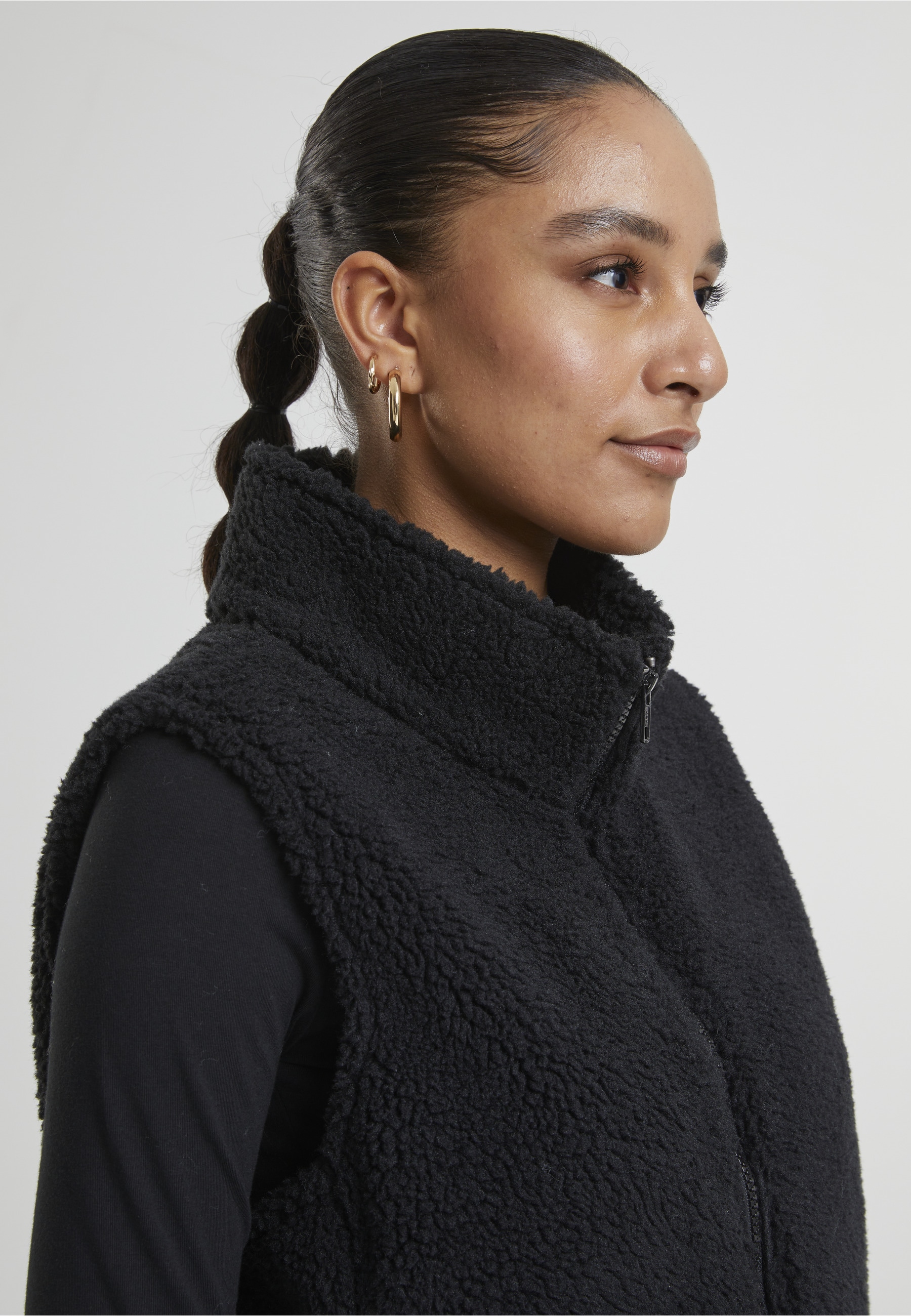 URBAN CLASSICS Steppweste »Urban Classics Ladies Short Sherpa Vest«