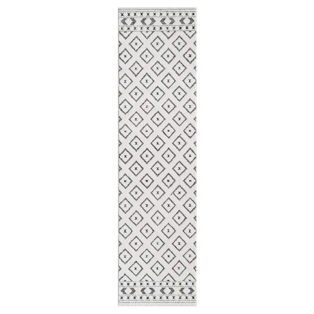 Carpet City Teppich »LOUNGE 9999«, rechteckig, 15 mm Höhe, Kurzflor-Teppich Modern, Hoch-Tief-Struktur, Wohnzimmer, Schlafzimmer