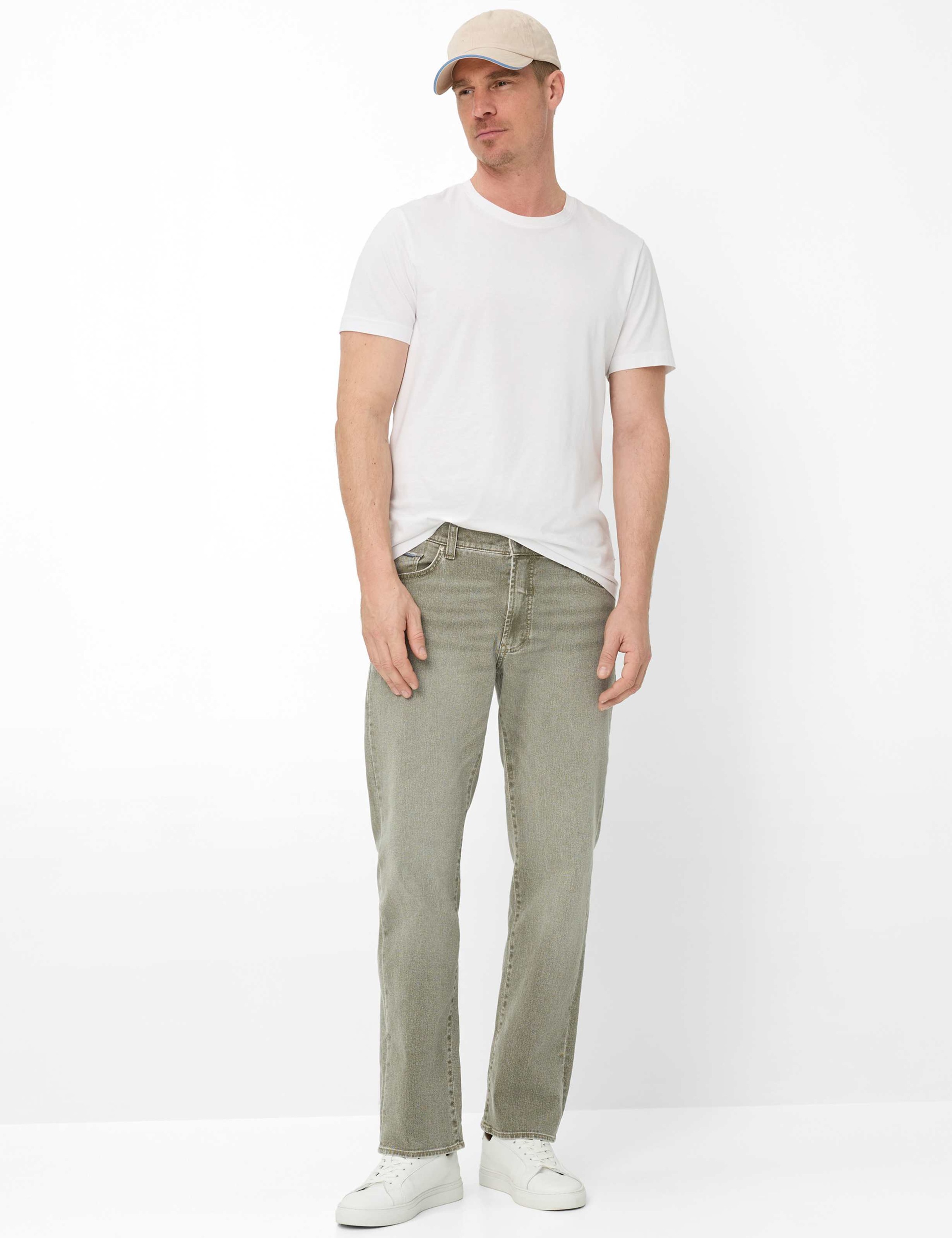 Brax Clint Straight Fit Jeans Olive 36/L30 2
