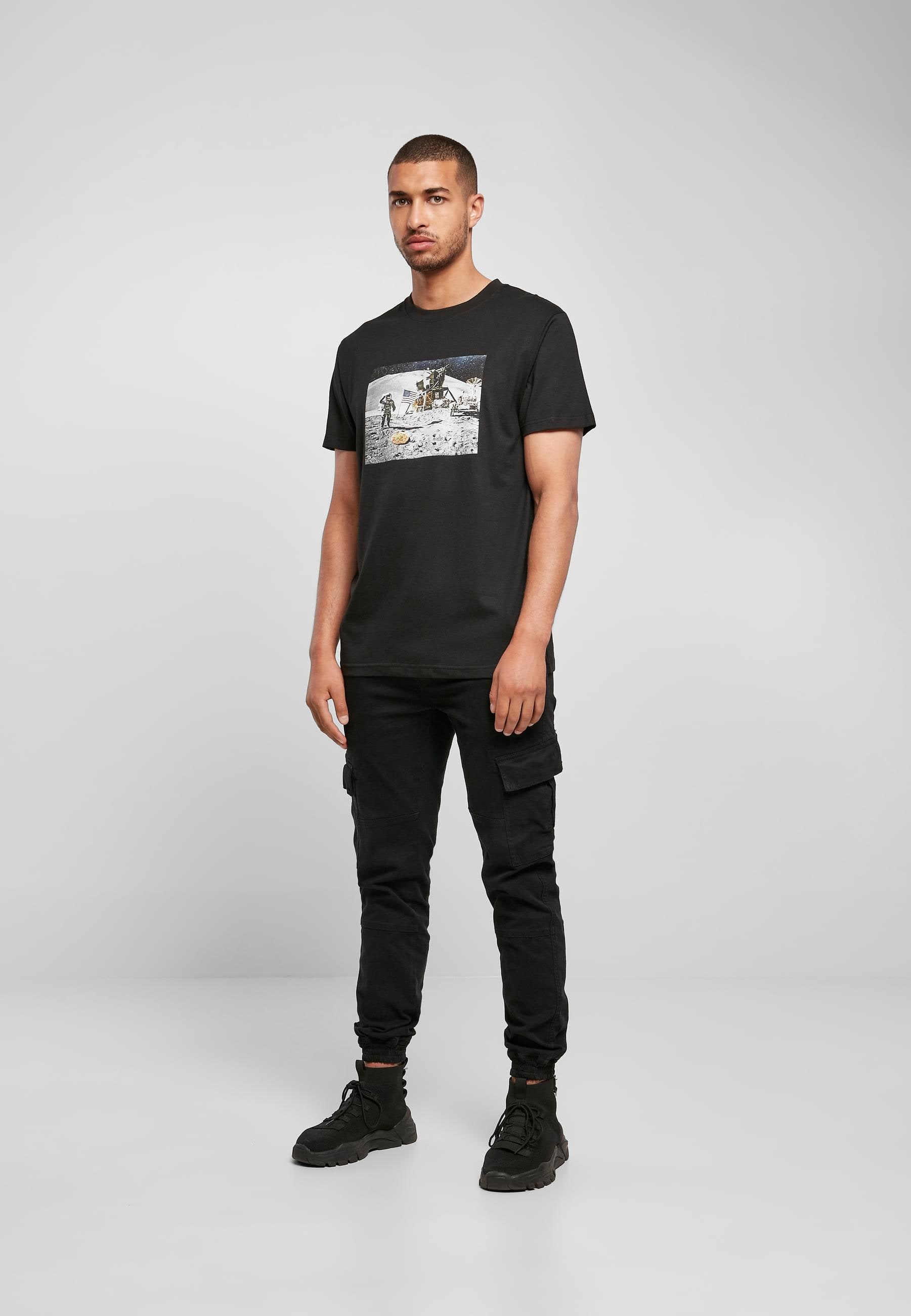 MisterTee T-Shirt »MisterTee Herren Pizza Moon Landing Tee«, (1 tlg.)