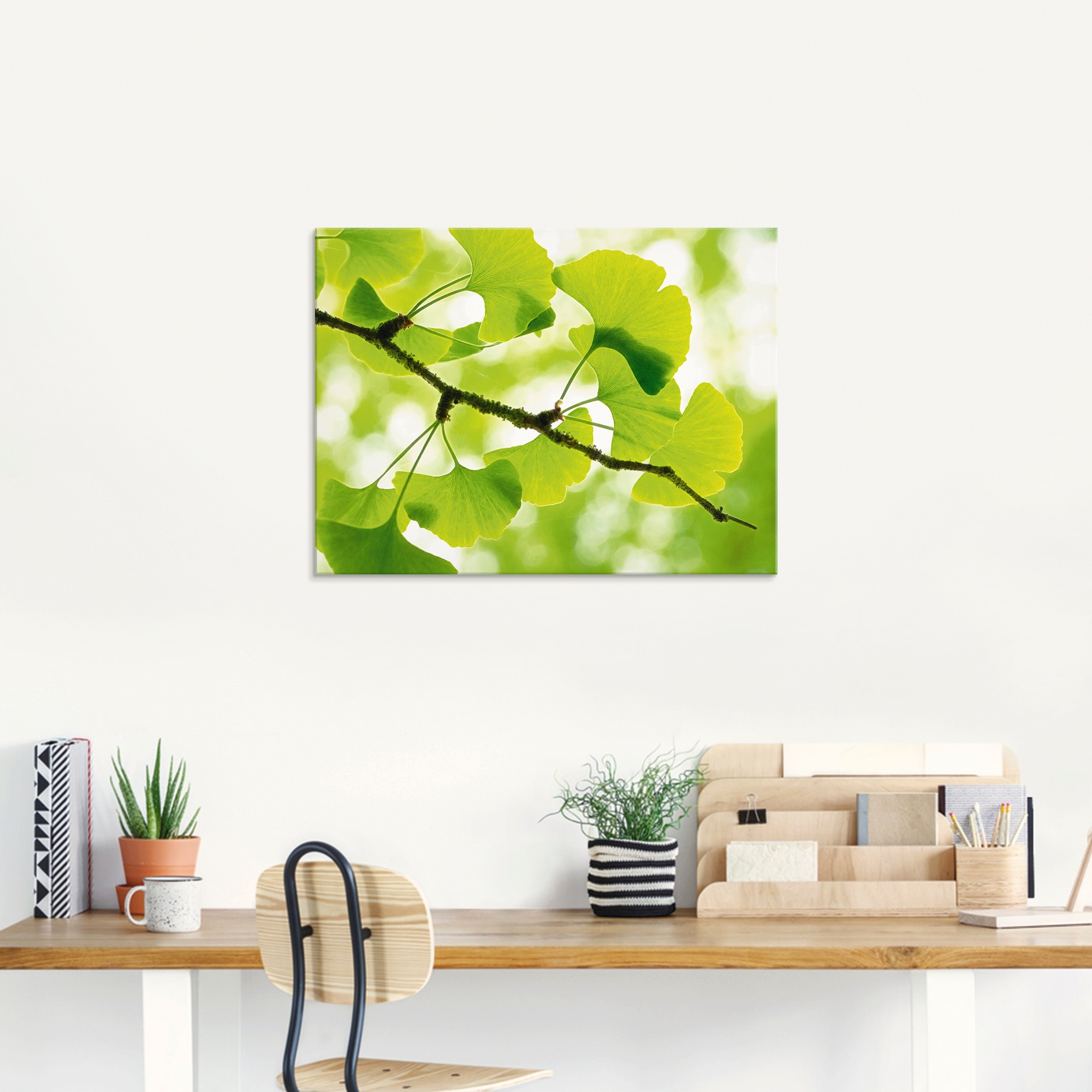 Artland Glasbild "Ginkgo" Blätter 1 Stk. tlg. in verschiedenen Größen günstig online kaufen