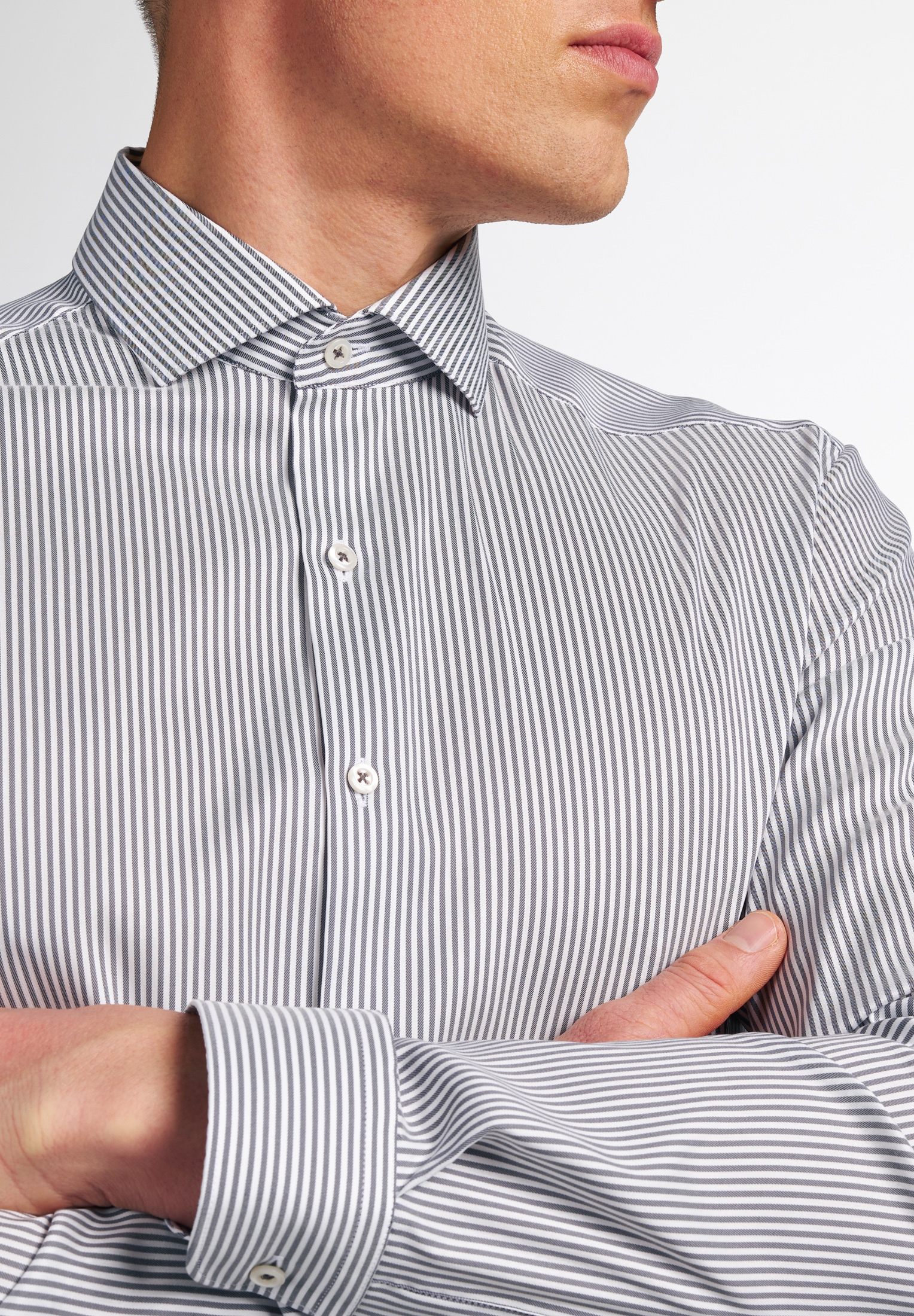 Eterna Langarmhemd »SUPER SLIM« EASY IRON (bügelleicht)