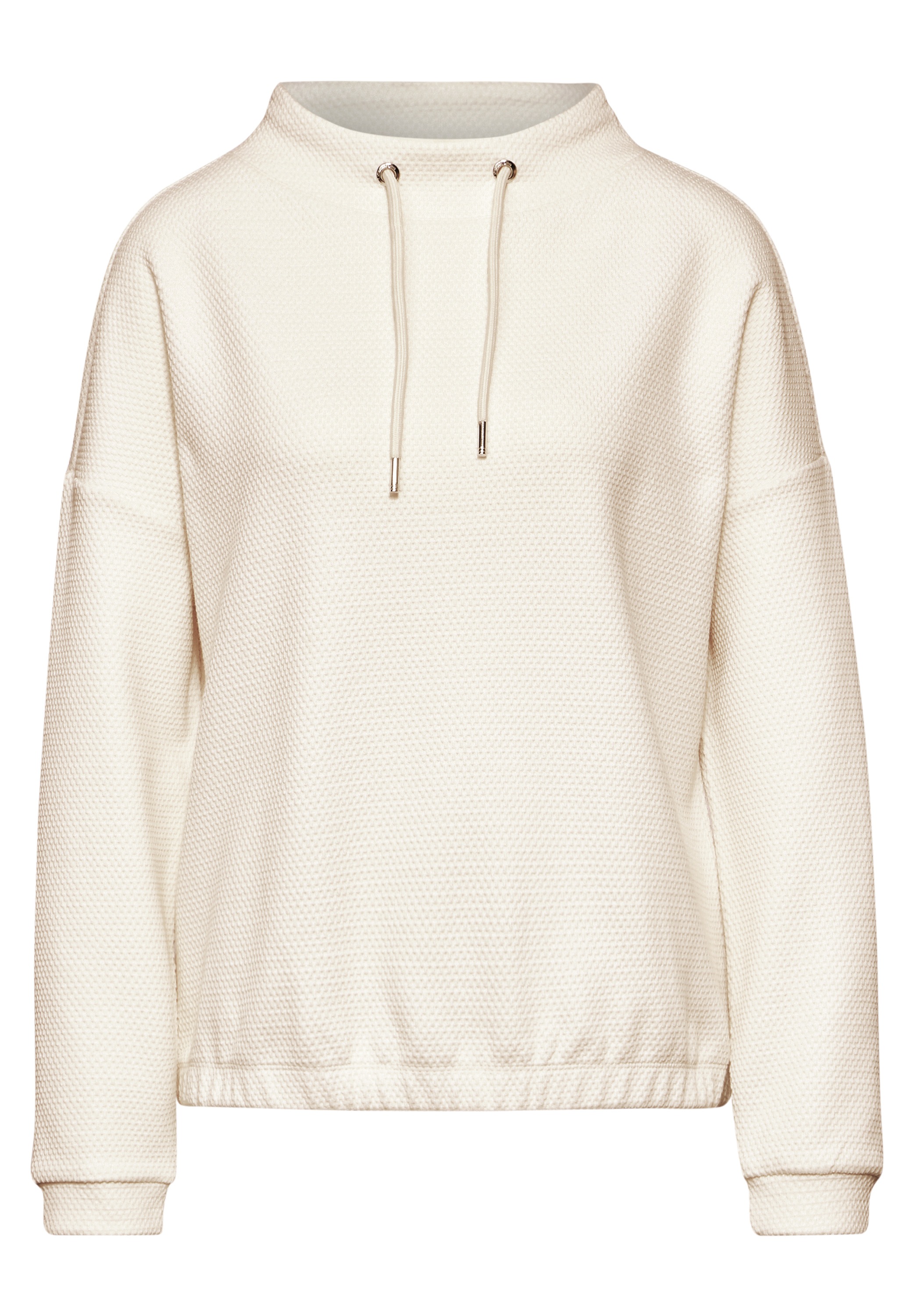 STREET ONE Langarmshirt, mit Elastiksaum