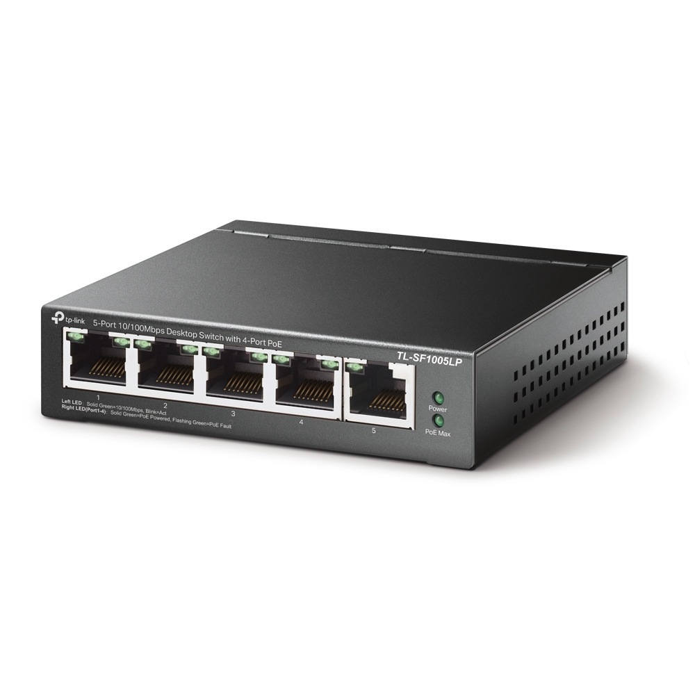 TP-Link Netzwerk-Switch »TL-SF1005LP 5-Port 10/100Mbps (4x PoE) Switch«