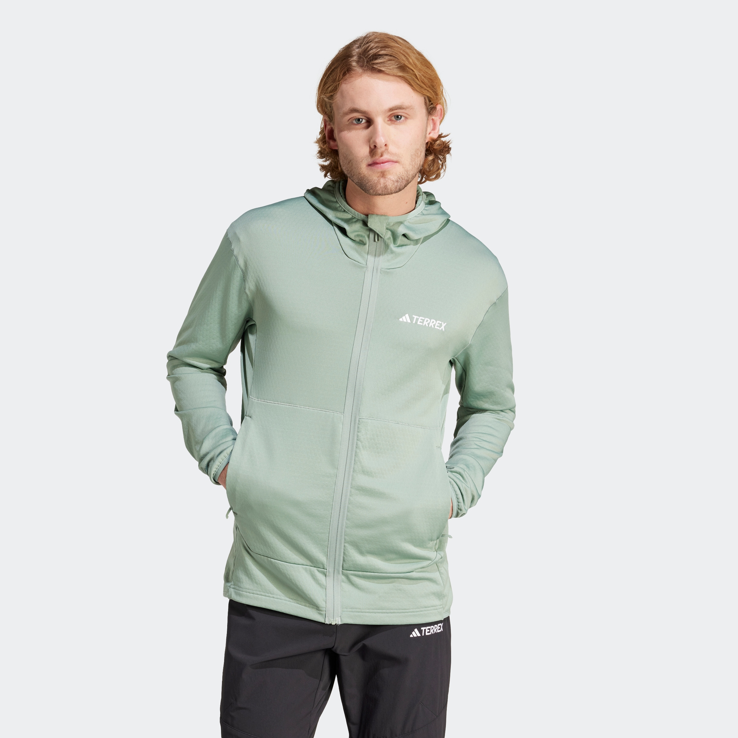 adidas TERREX Outdoorjacke »TERREX XPERIOR LIGHT FLEECE HOODED«