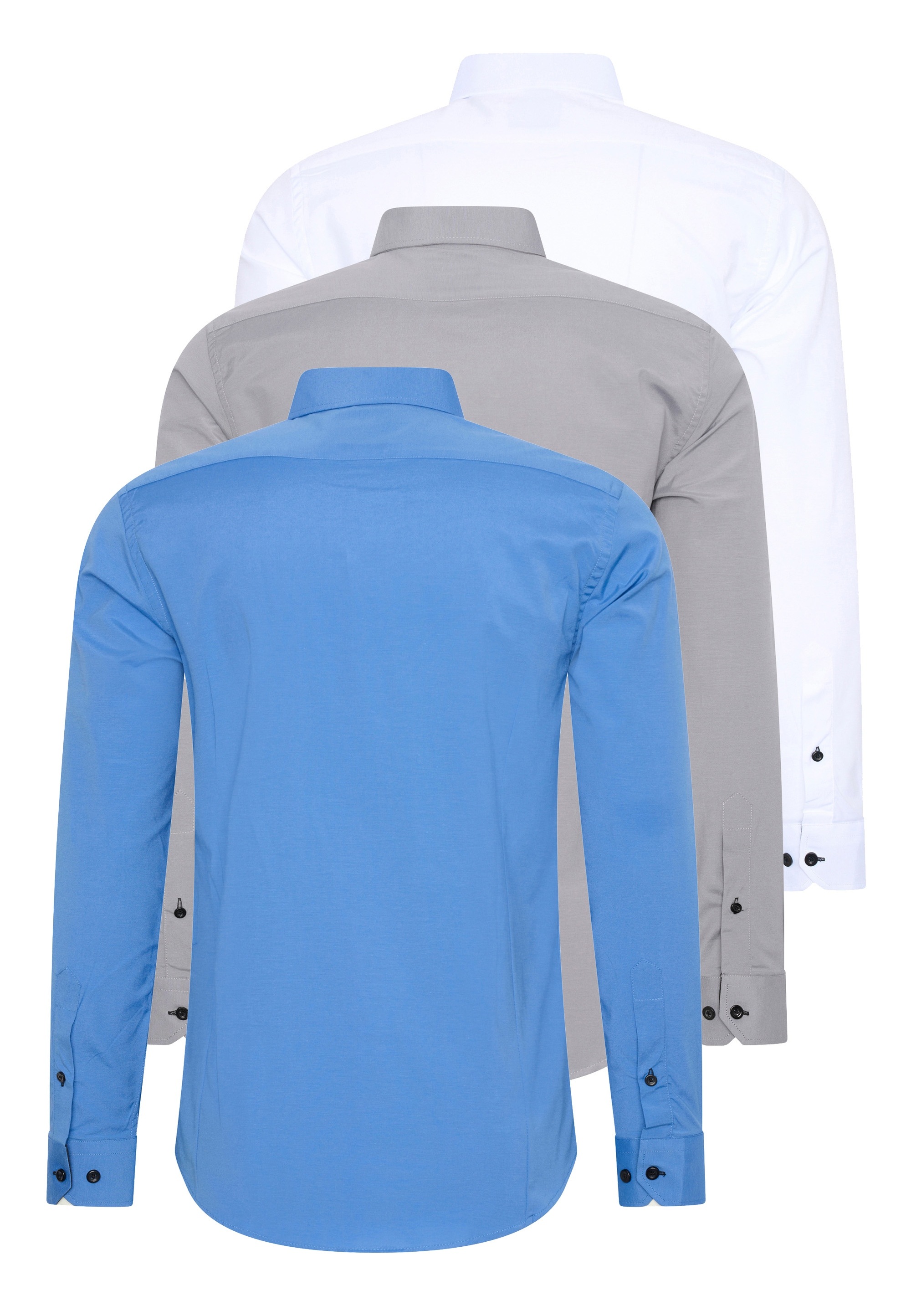Rusty Neal Long Sleeve Shirt Blue/Grey Size M 3