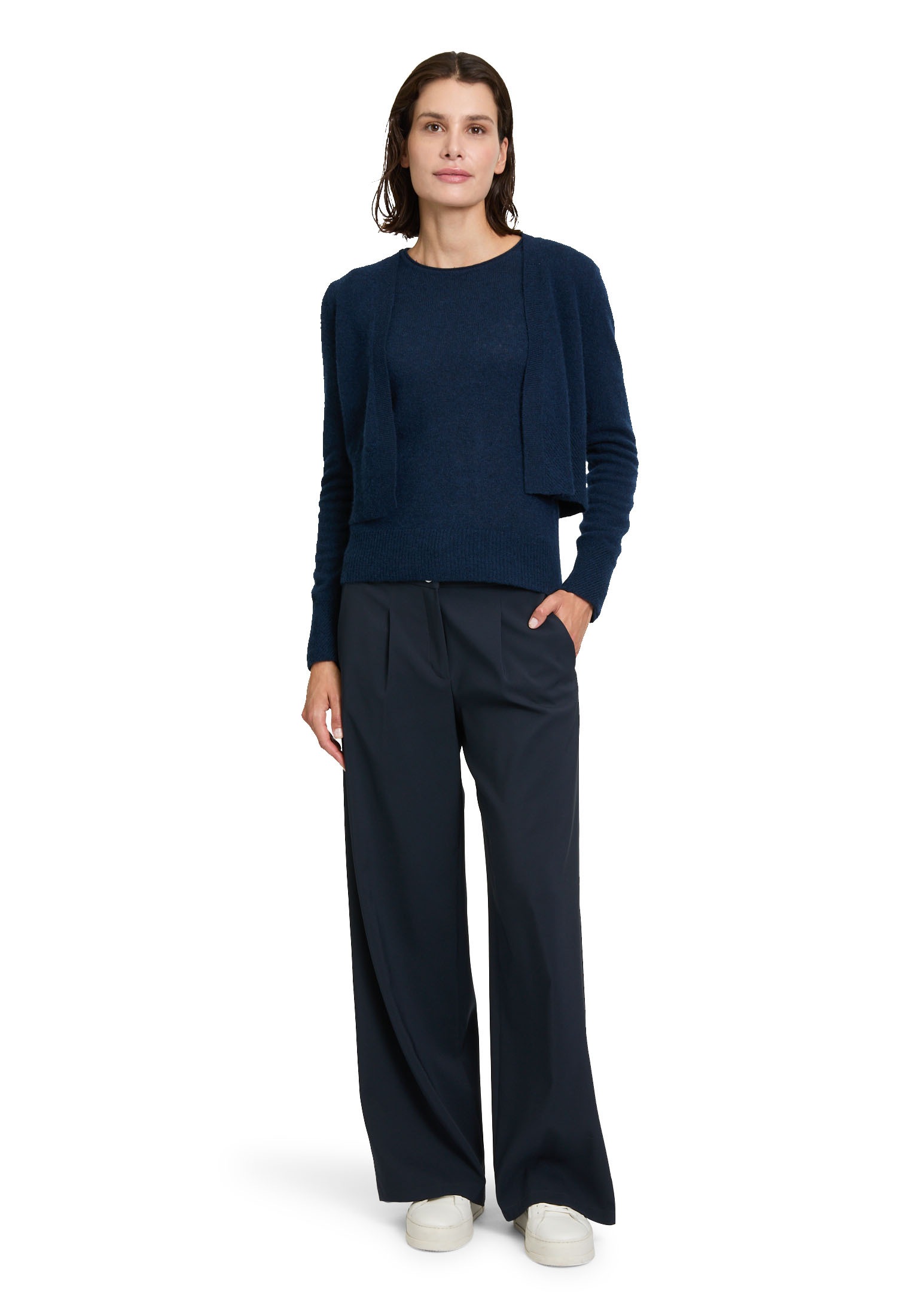 Betty Barclay Strickjacke »Betty Barclay Kaschmir-Strickjacke mit Rippbündchen«, Strick