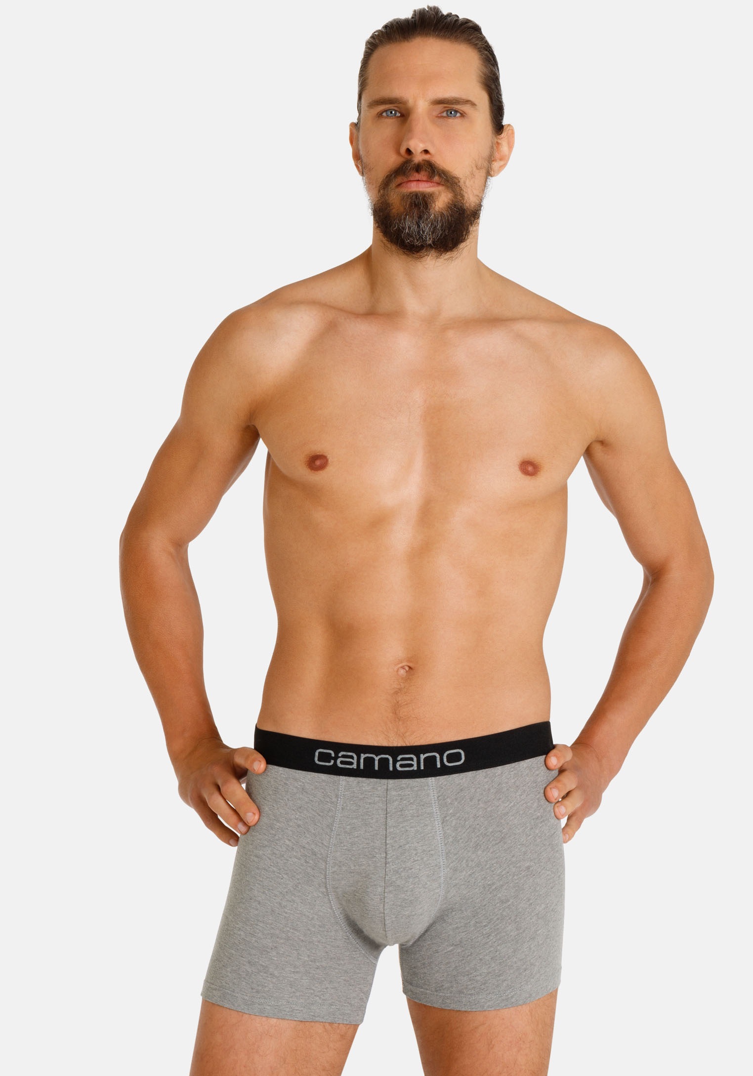 Camano Boxershorts »comfort«, (6er Pack), mit Stretch-Logobund