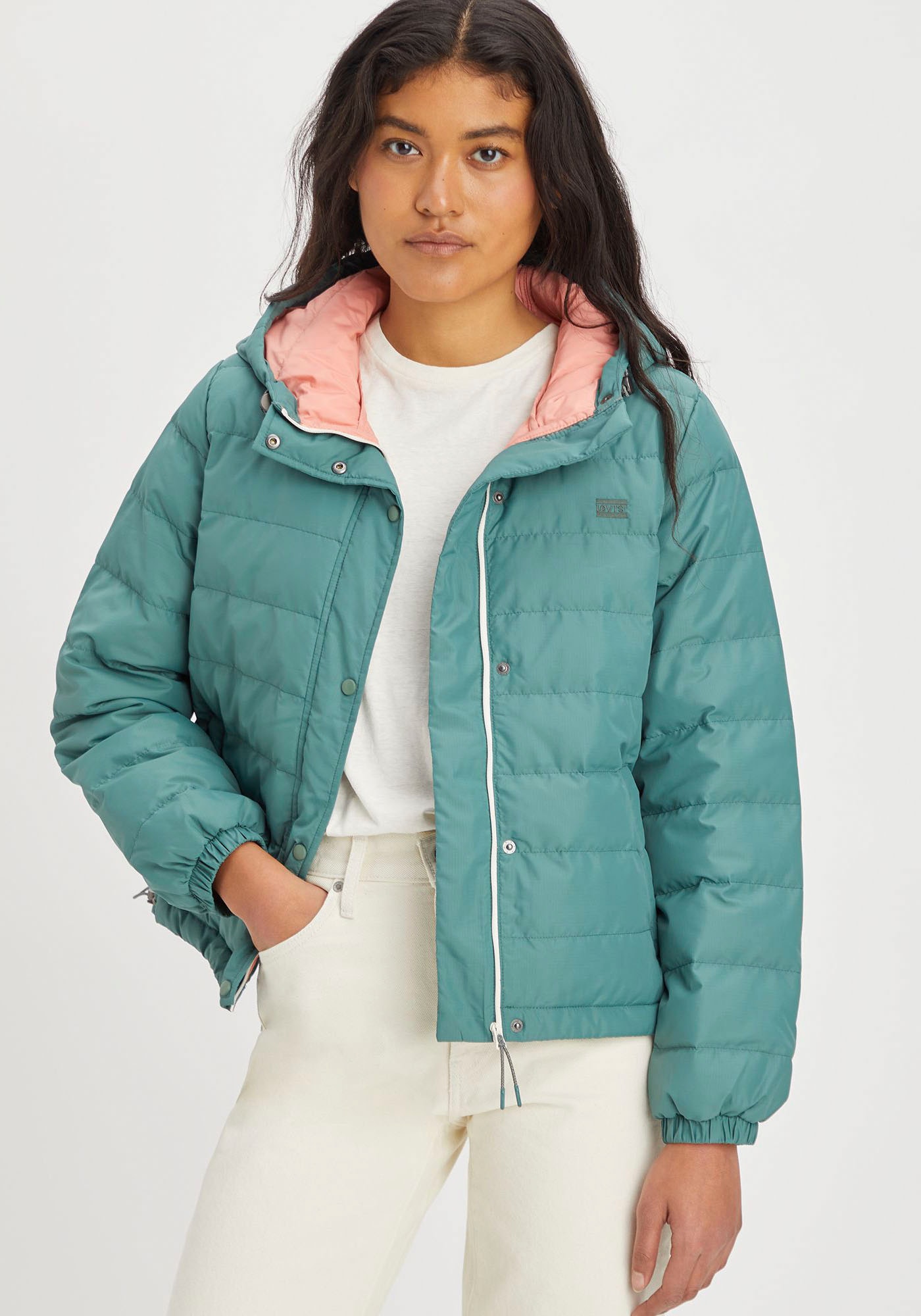 Levi's® Steppjacke »Edie Packable«, mit Kapuze, mit kleinem Logo-Print