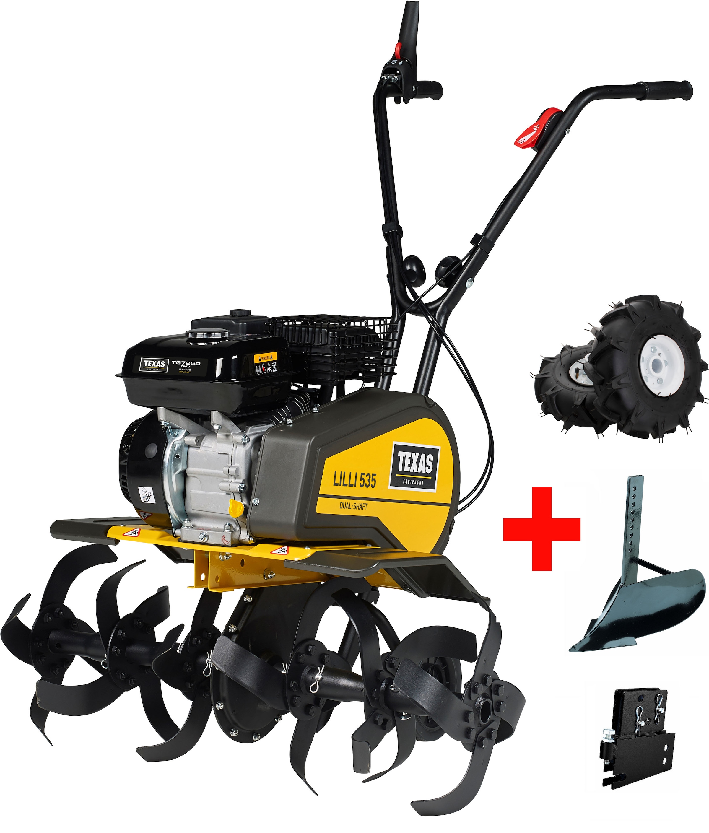 Texas Benzinmotorhacke "SET 535TG" 4 kW/5,4 PS, mit Rückwärtsgang und Zubeh günstig online kaufen