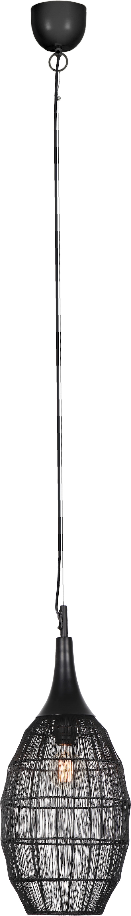 TRIO Leuchten Pendelleuchte »SORAYA, 1-flammige Hängelampe mit Drahtgeflecht Lampenschirm« E27 1 Stk. warmweiß - kaltweiß exkl 1xE27 max 10W Höhe bis 150 cm einstellbar Hängeleuchte Wohnzimmer