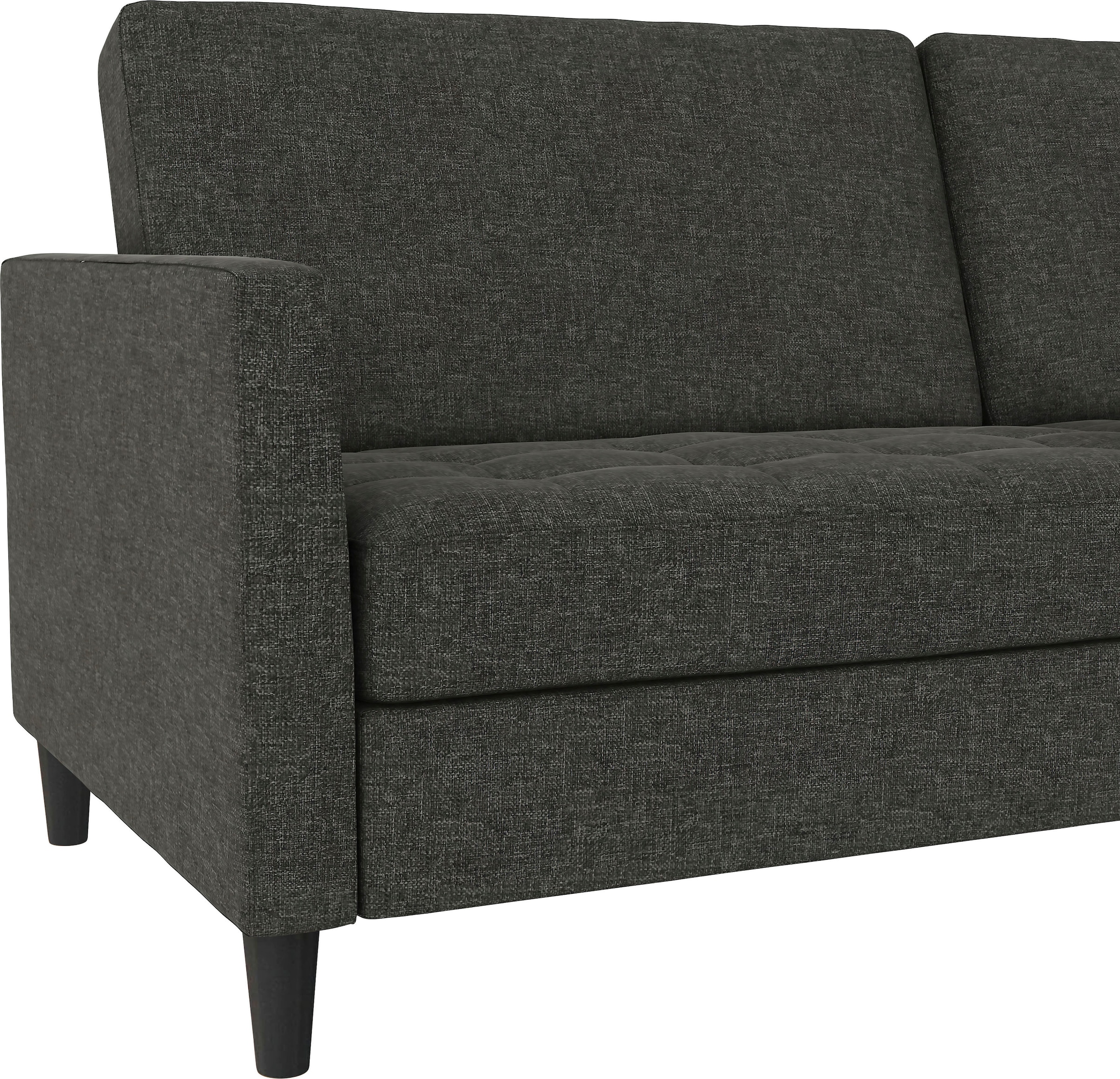 Dorel Home 3-Sitzer »Presley«, Sofa mit Bett-Funktion und verstellbarer Rückenlehne