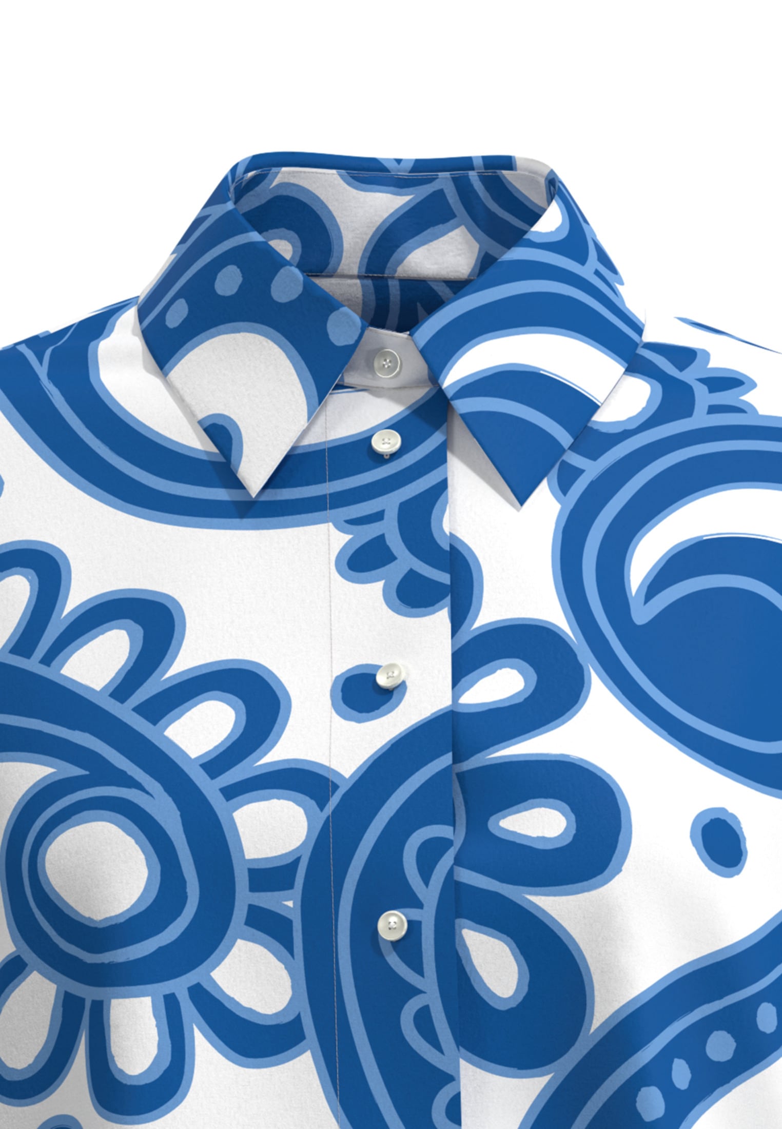 seidensticker Longbluse »Schwarze Rose« Langarm Kragen Paisley