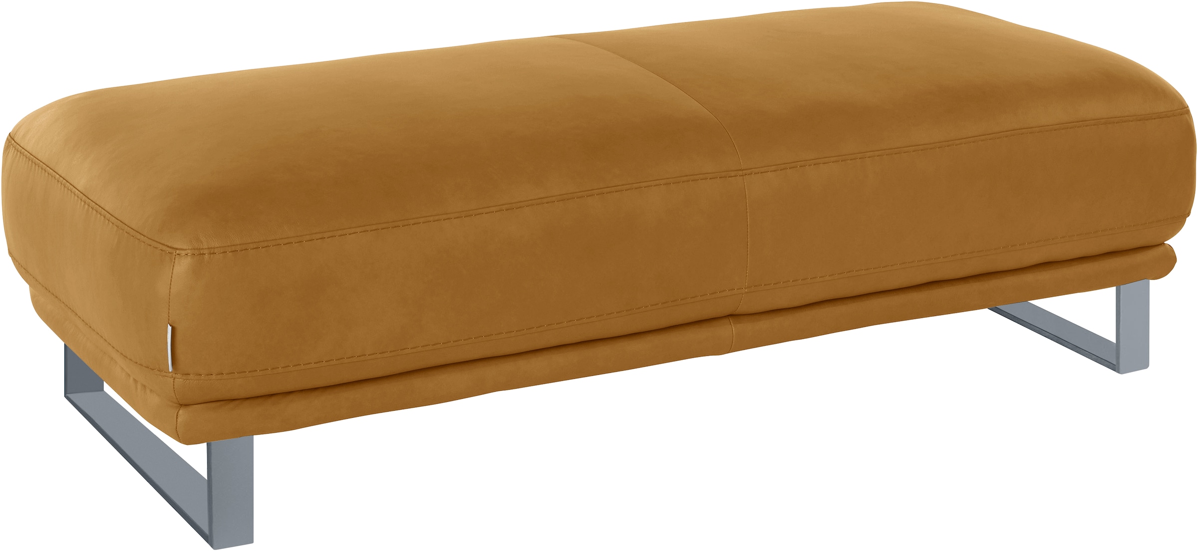 W.SCHILLIG Hocker »montanaa«, mit Metallkufen in Silber matt, Breite 141 cm
