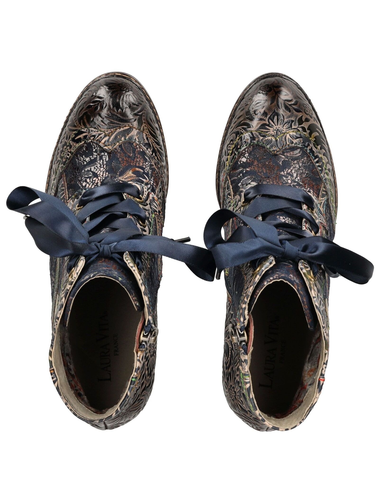 LAURA VITA Schnürstiefelette »LAURA VITA Stiefelette Leder/Textil«