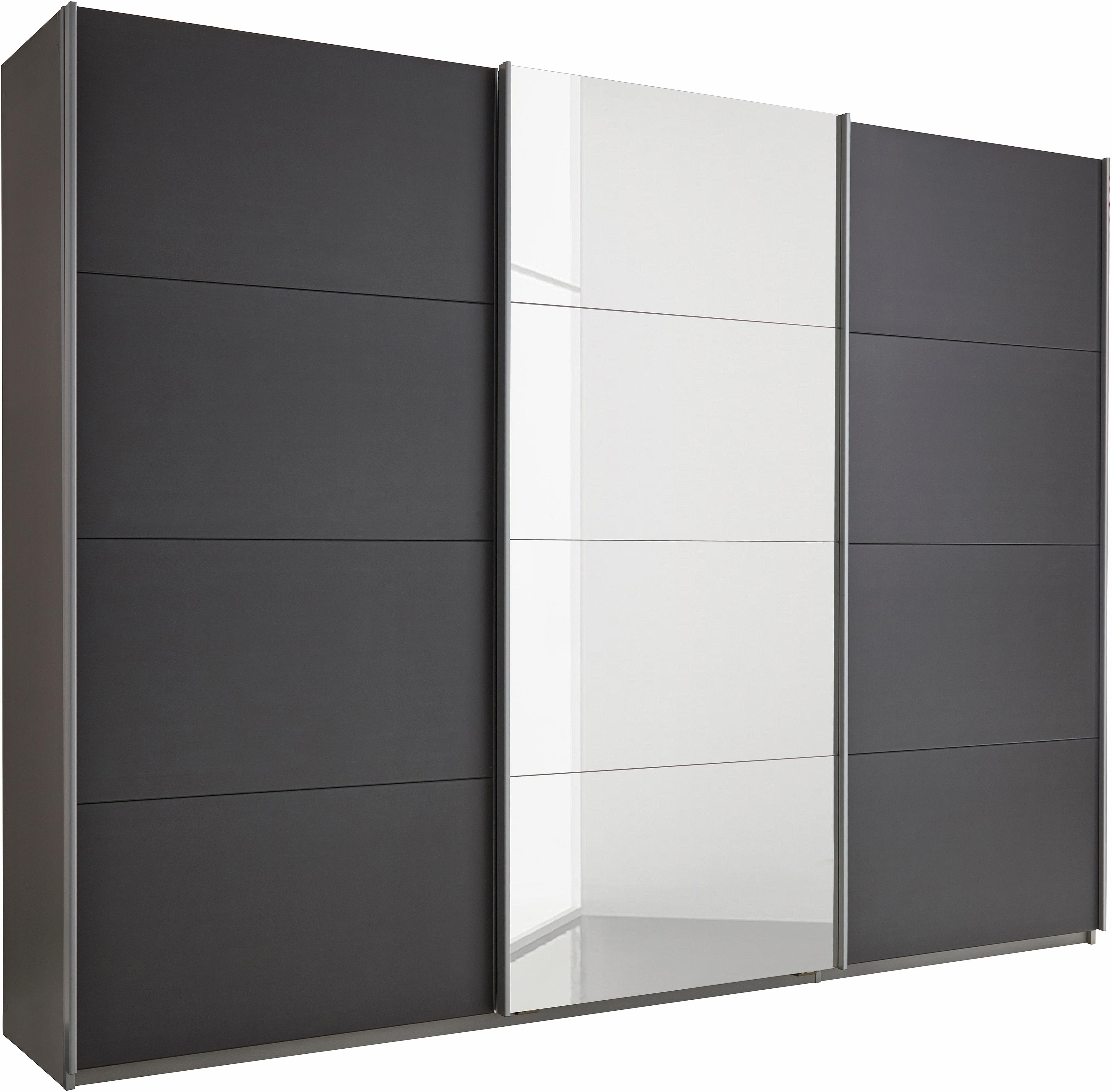 OTTO home Kleiderschrank "Mehrzweckschrank Aktenschrank Möbel Mietswohnung Schlafzimmer DOBENE" erhältlich in Breite: 271 und 360 cm, Höhe: 210 cm, mit großen Spiegelelementen, inkl. Schubladeneinsatz MADE IN GERMANY