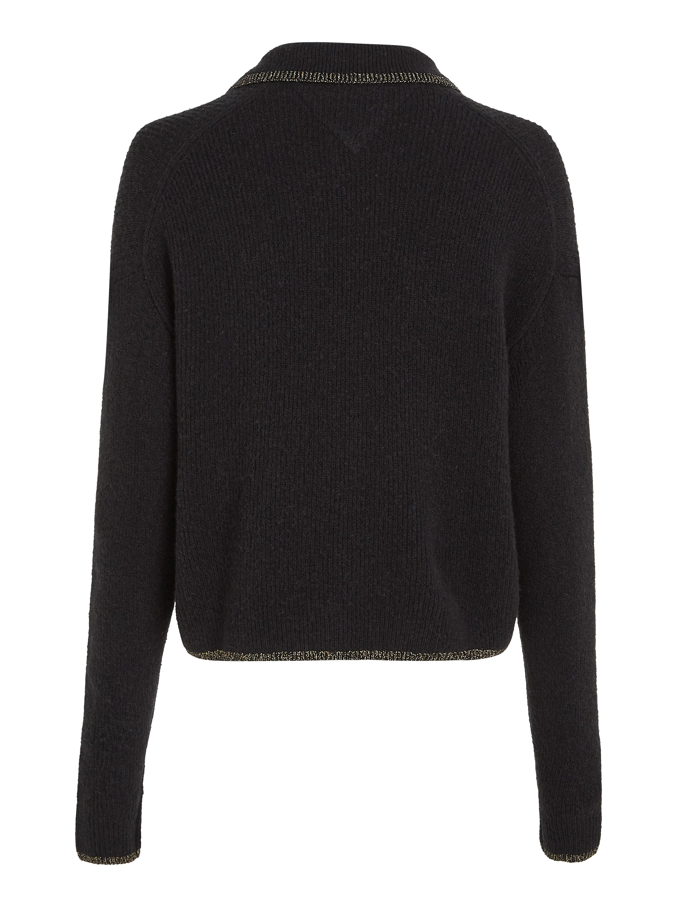 Tommy Jeans Strickpullover »TJW GLITTER POLO SWEATER«, mit Glitzer