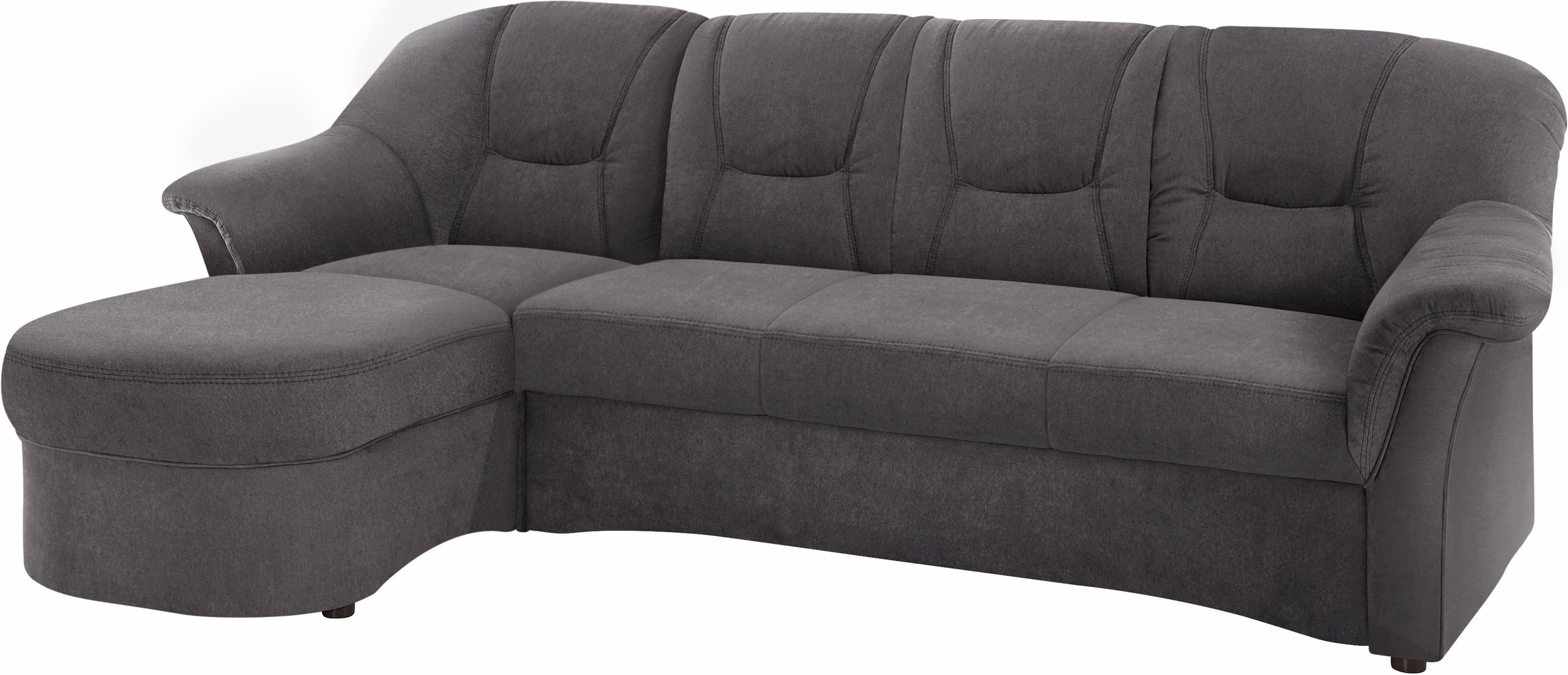 DOMO collection Ecksofa »Sarafina zeitlos und komfortabel, optional mit Federkern, L-Form«, wahlweise mit Bettfunktion