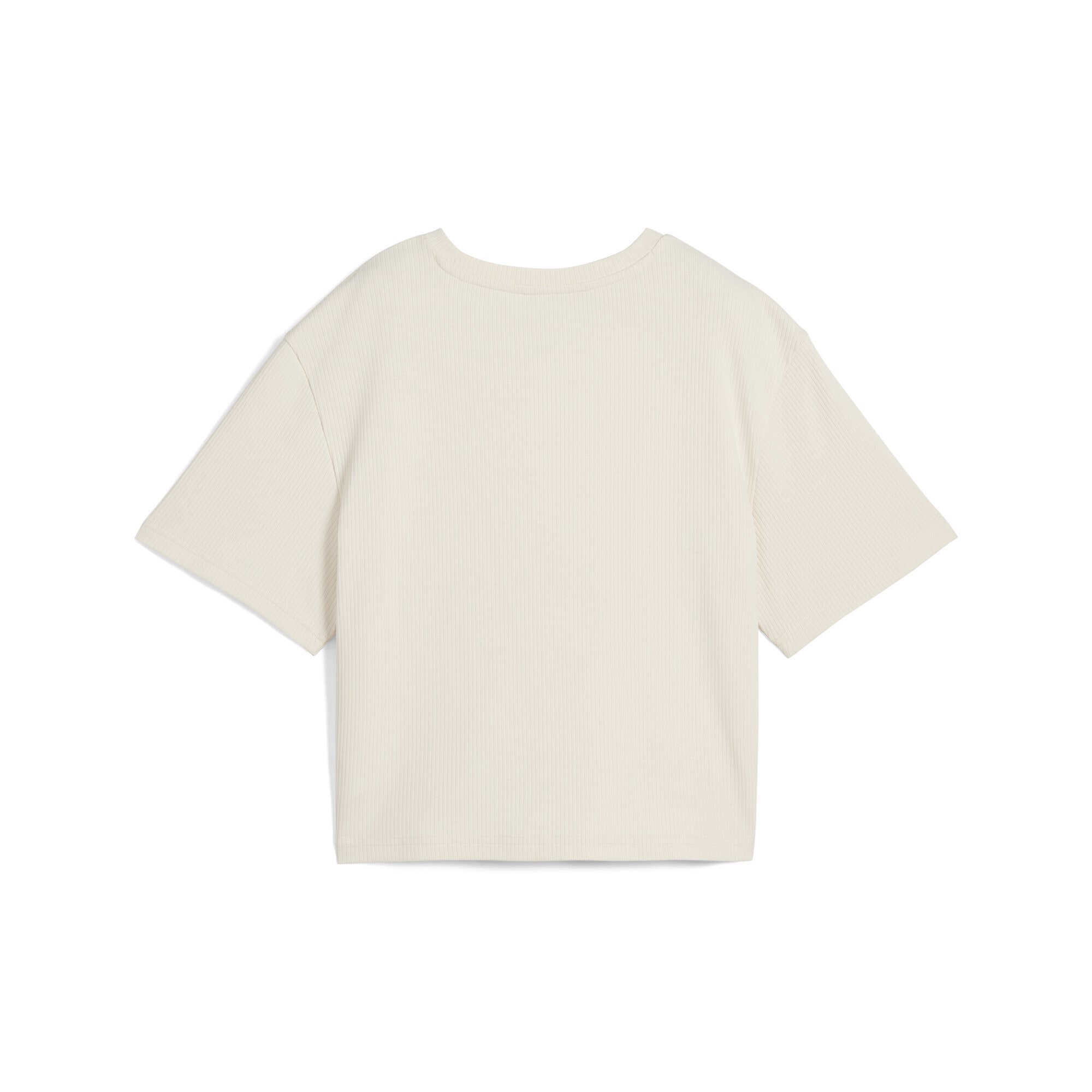 PUMA T-Shirt »WARDROBE ESS Geripptes Relaxed Fit T-Shirt Damen«