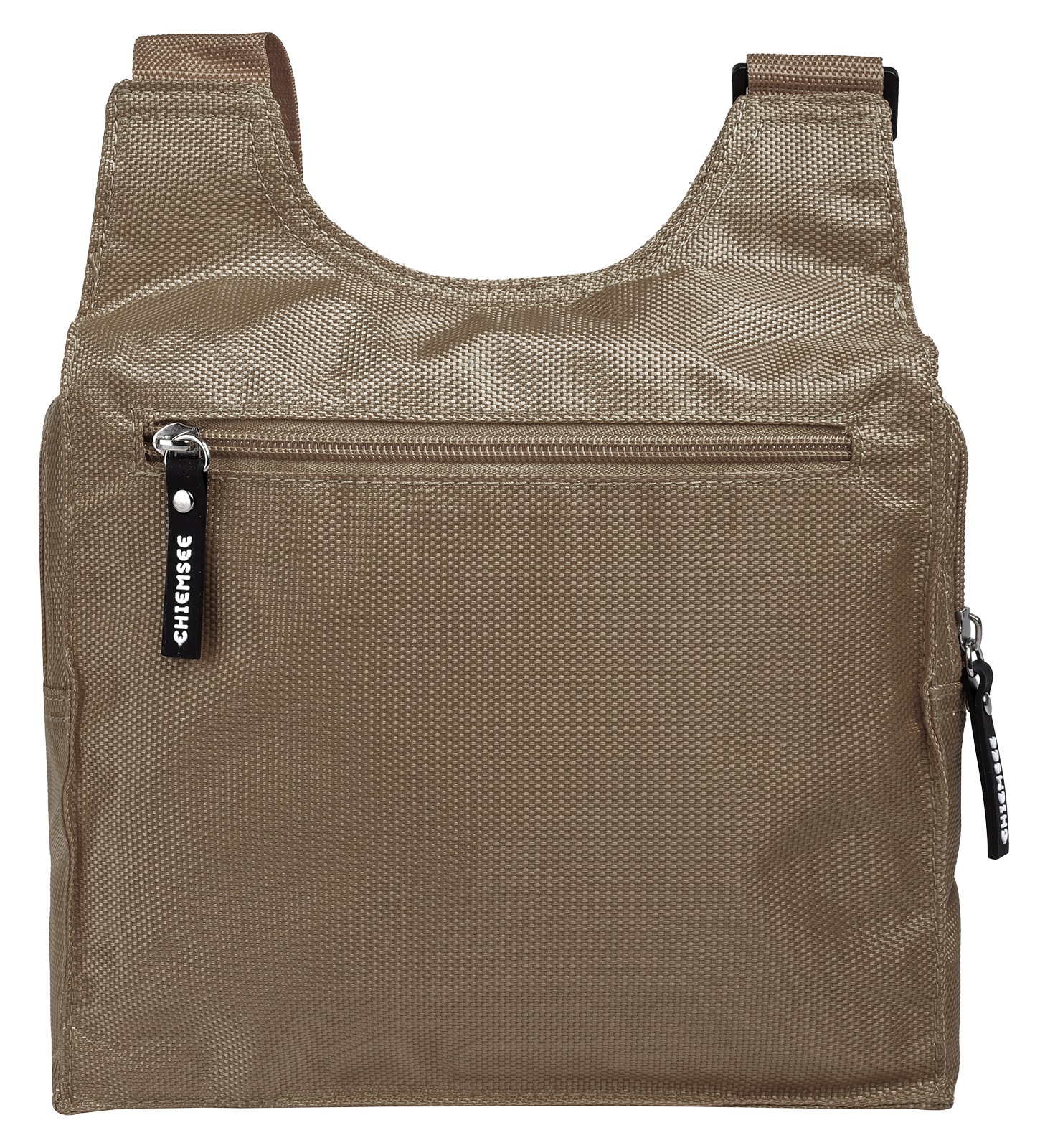 Umhängetasche CHIEMSEE, Gr. B/H/T: 23cm x 20cm x 5cm onesize, beige (sand), Kunstfaser, leicht glänzend, unifarben, Taschen Umhängetasche 2