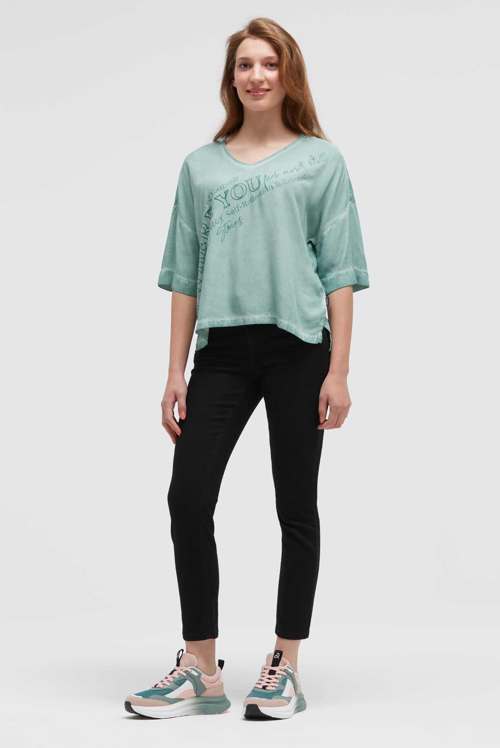 SOCCX V-Shirt mit V-Ausschnitt