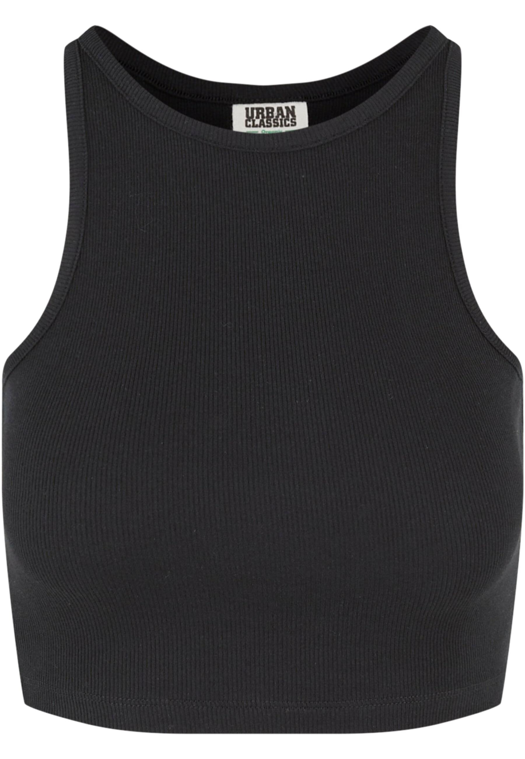 URBAN CLASSICS Muskelshirt "Urban Classics Damen Ladies Organic Cropped Rib günstig online kaufen