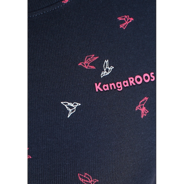 NEUE Allover-Print online BAUR | - trendigem bestellen Kurzarmshirt, KOLLEKTION KangaROOS mit