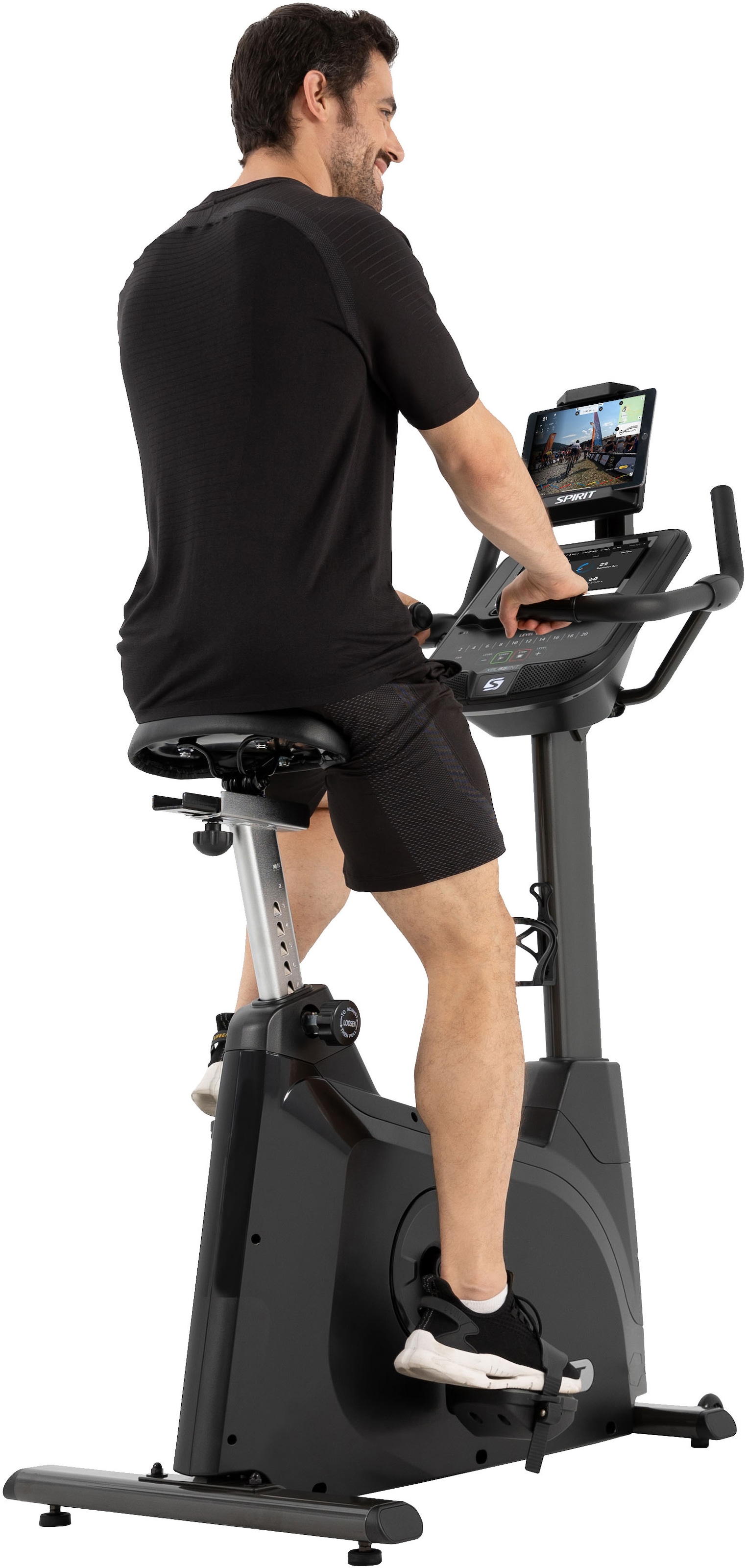 Spirit Fitness Heimtrainer »Spirit Fitness Ergometer XBU55 ENT« Touchscreen mit Apps