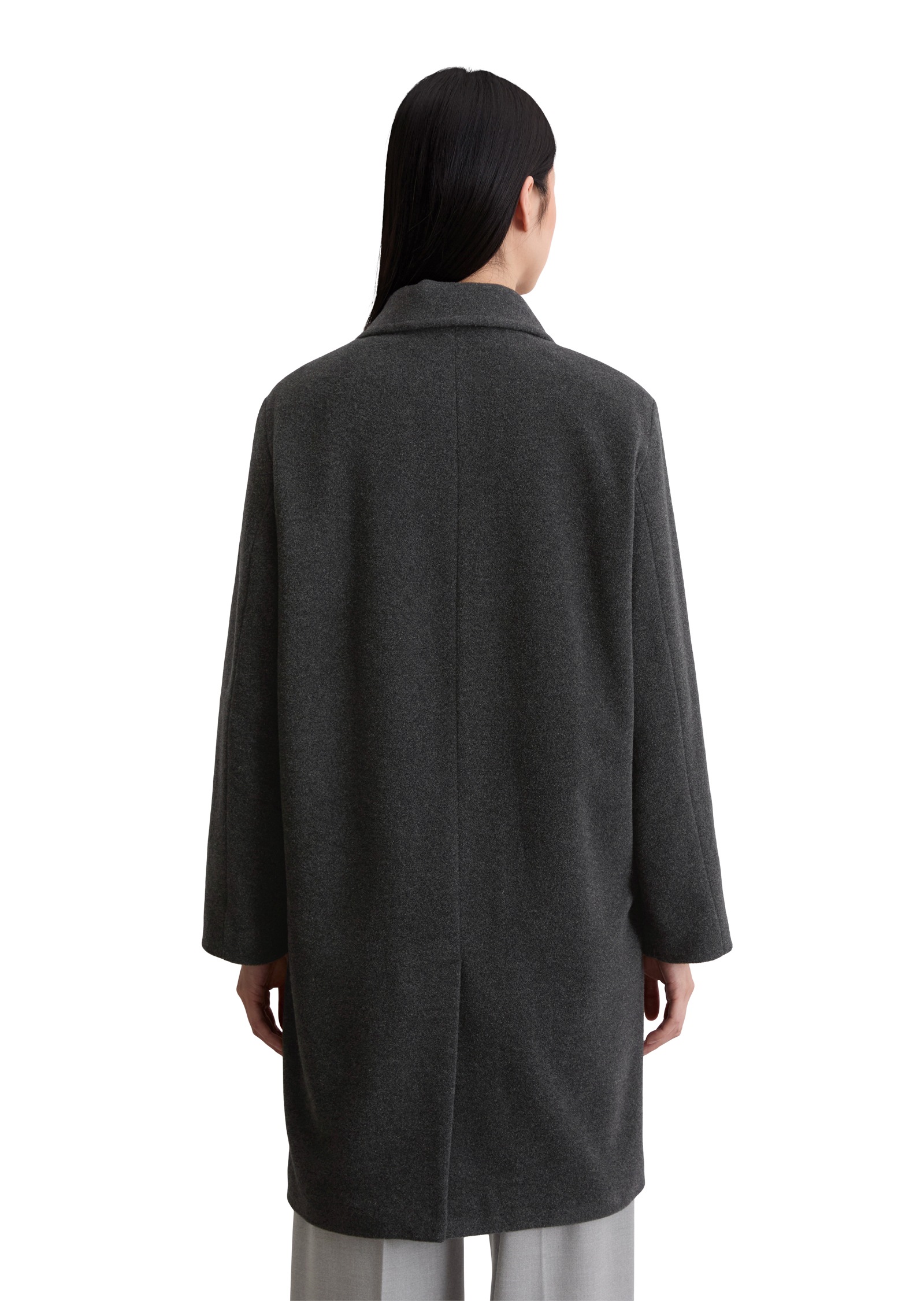 Marc OPolo Wollmantel regular fit aus Wolle-Mix, ungefüttert, Schaumschlitz günstig online kaufen